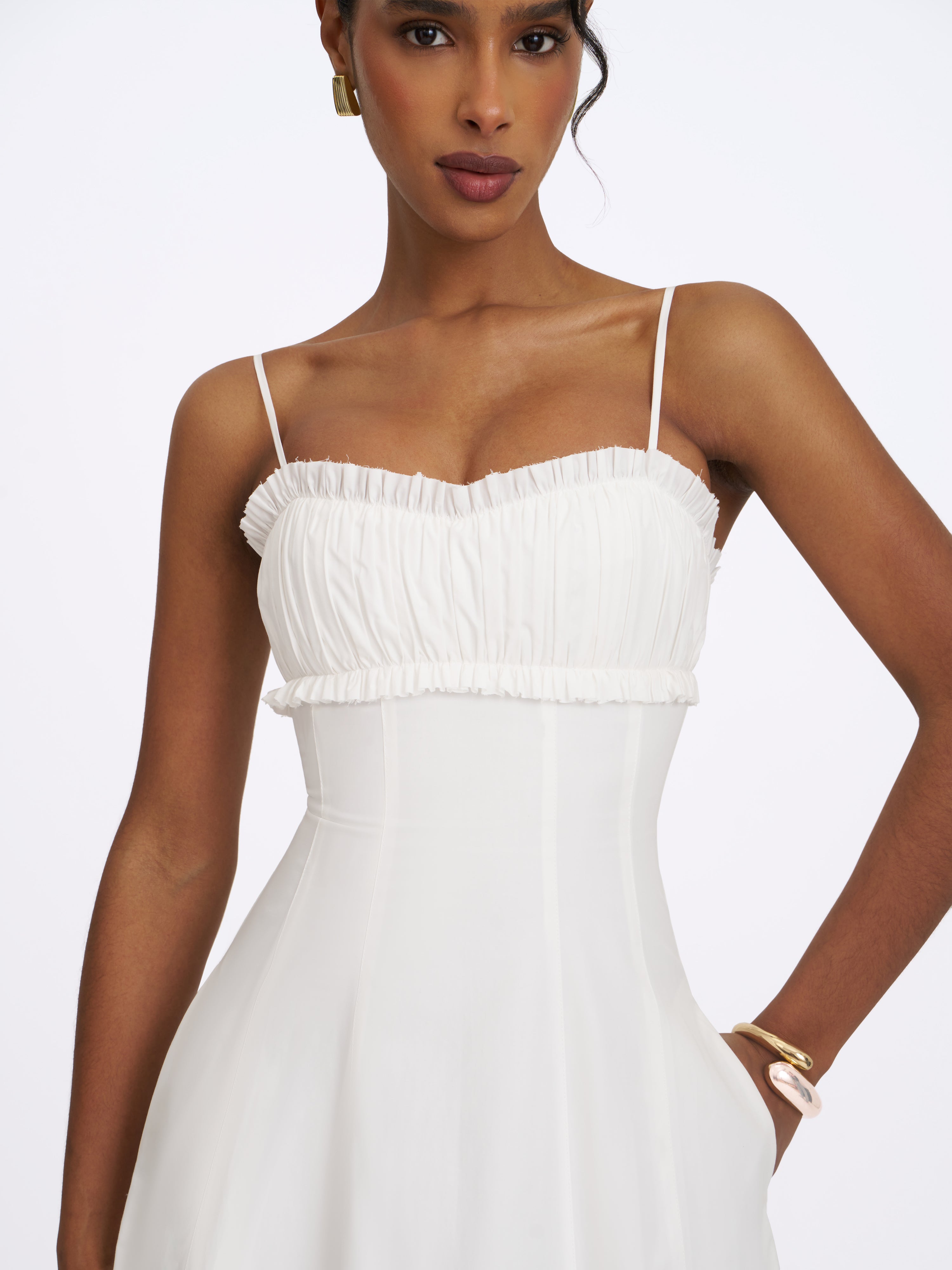 robe midi Vicenta popeline