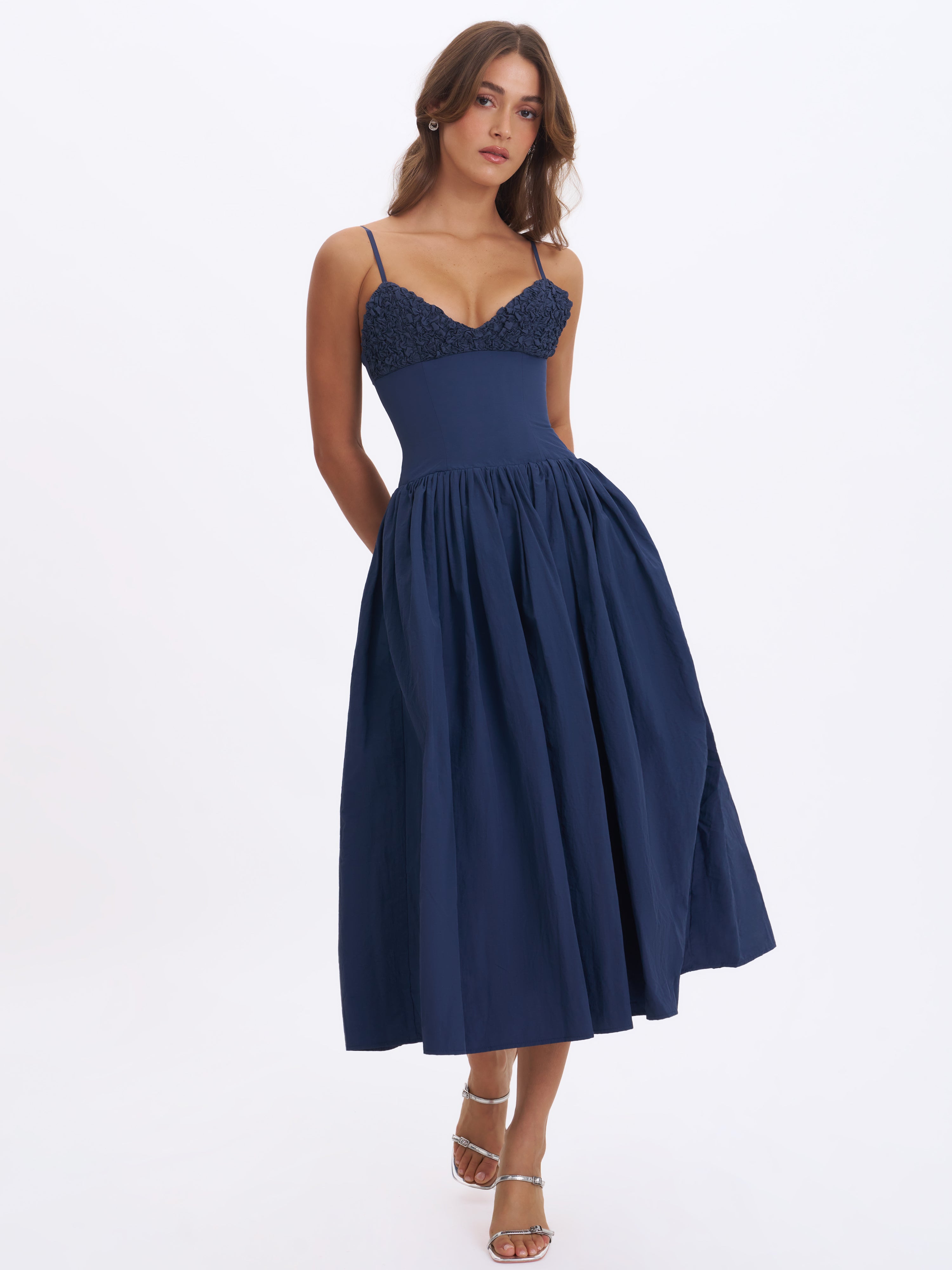 robe à bustier smocké