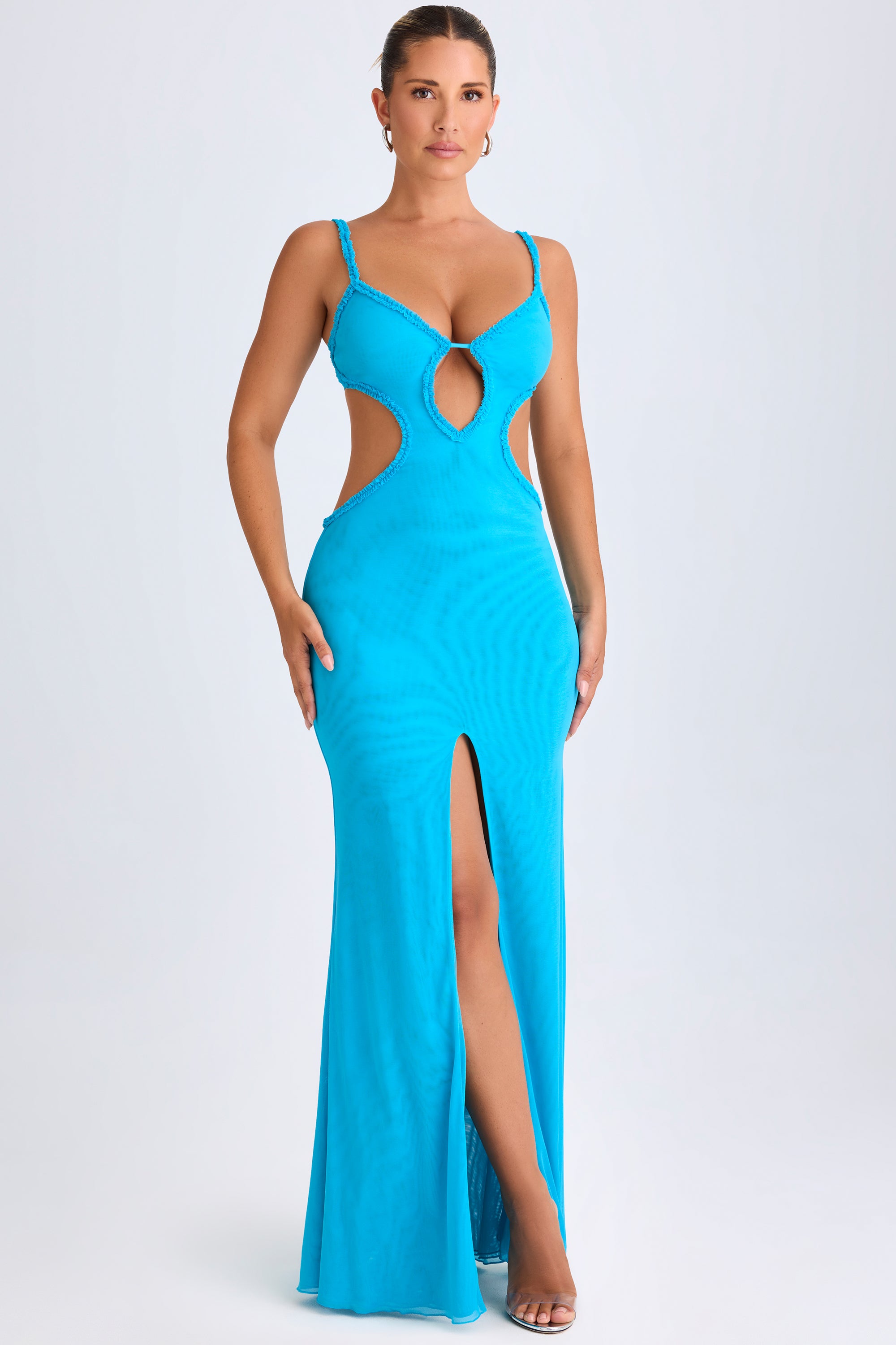 robe de soirée découpée