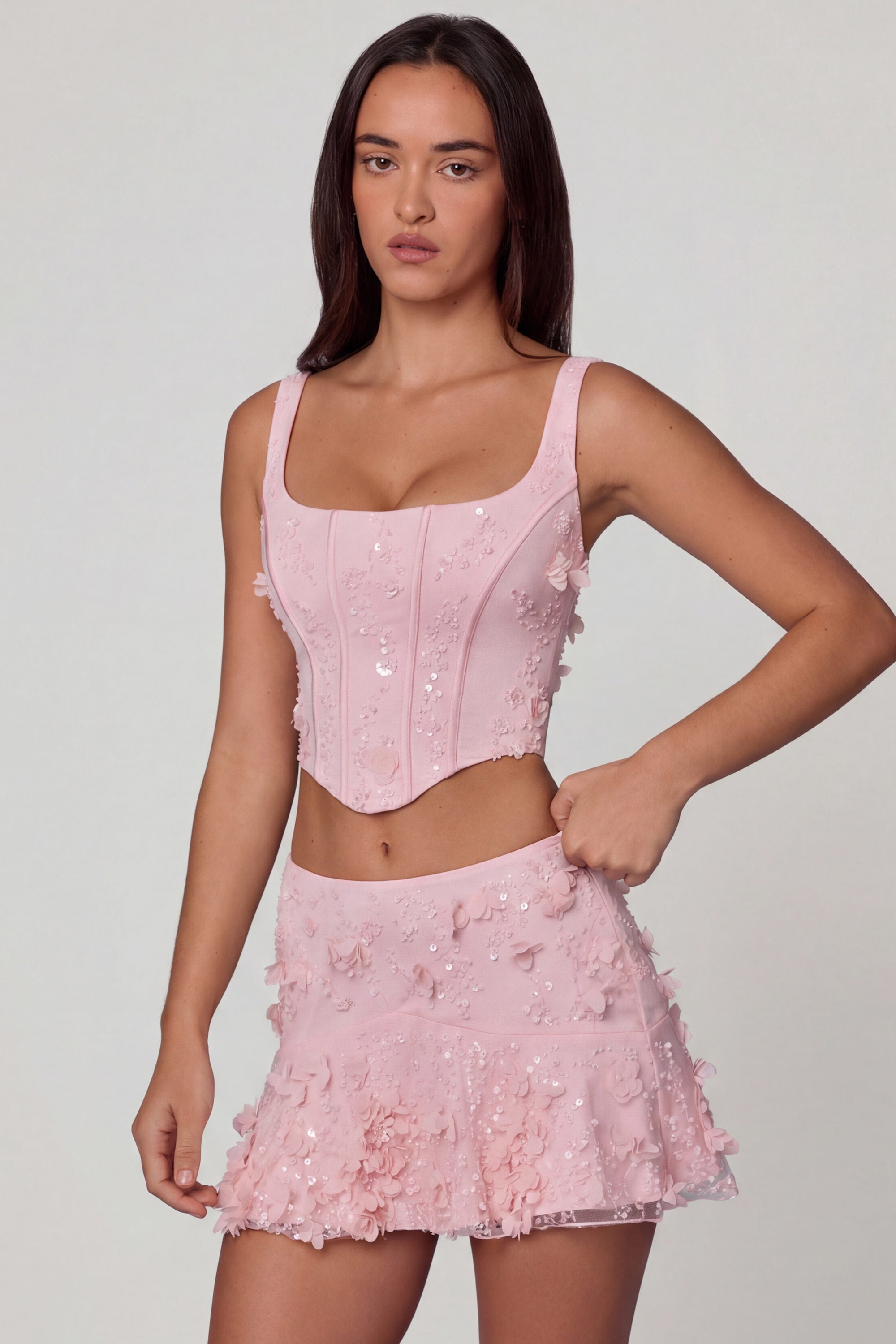 corset-dress avec boning intégré