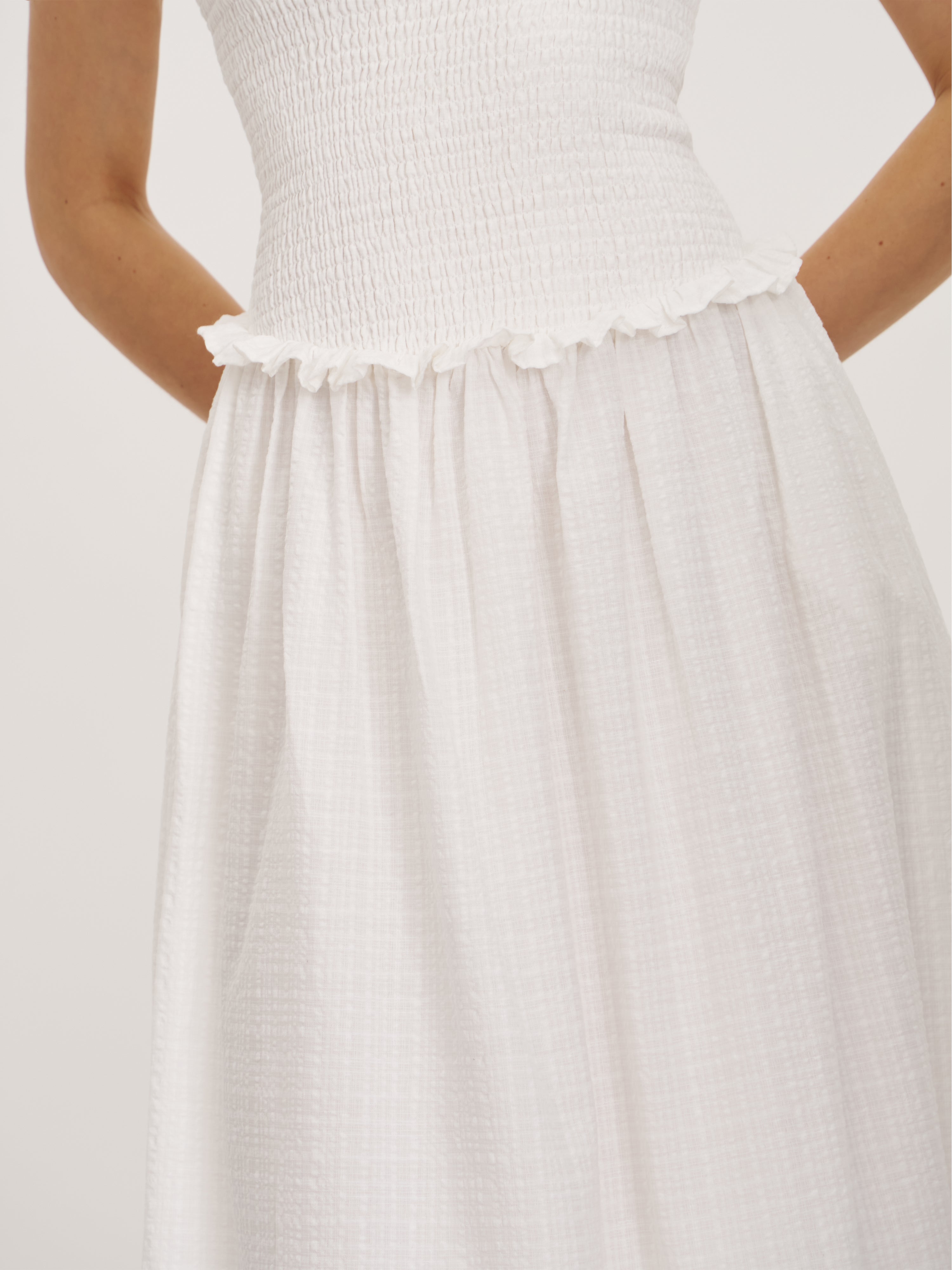 robe blanche midi