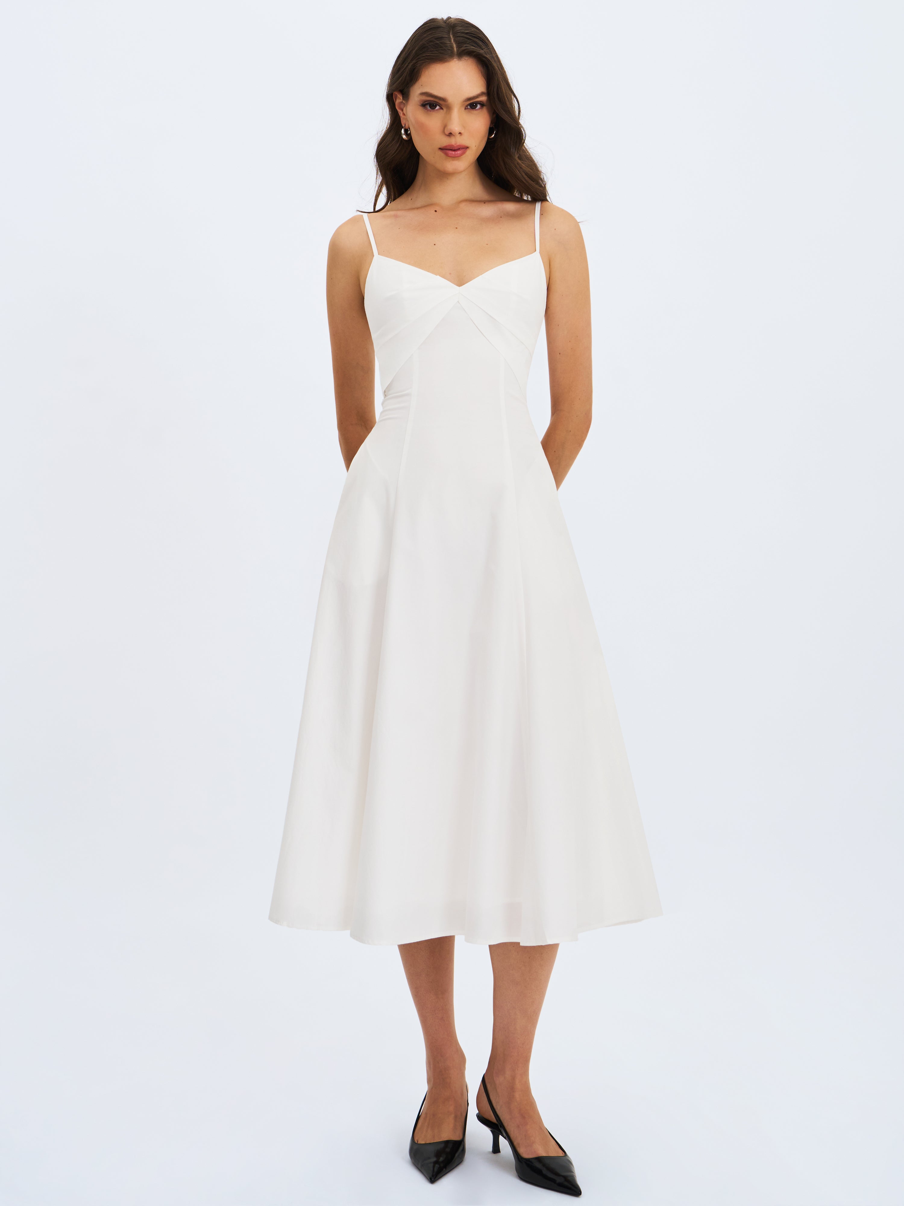 robe mi-longue corinne avec poches