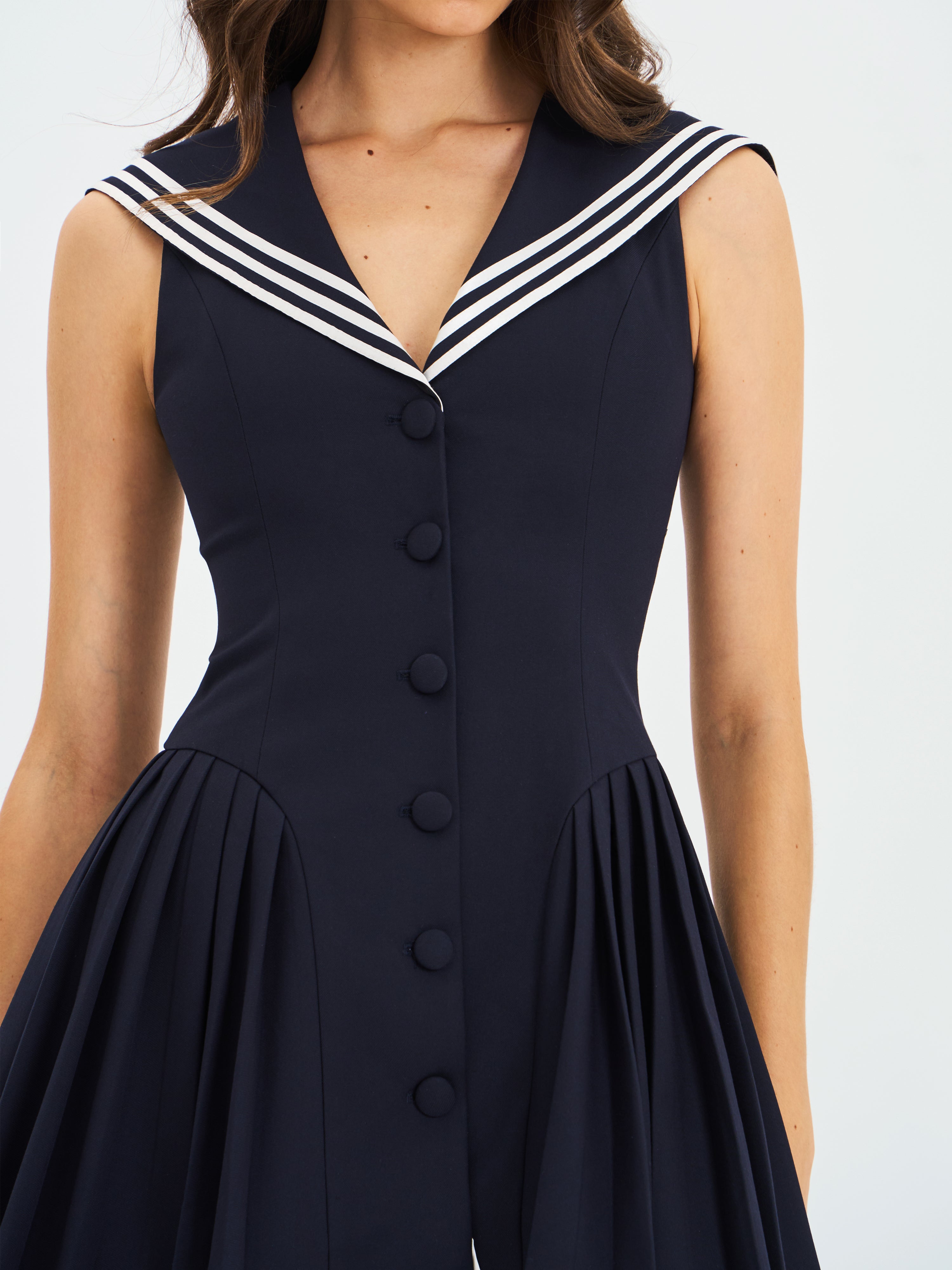 mini robe avec plis latéraux Calliope