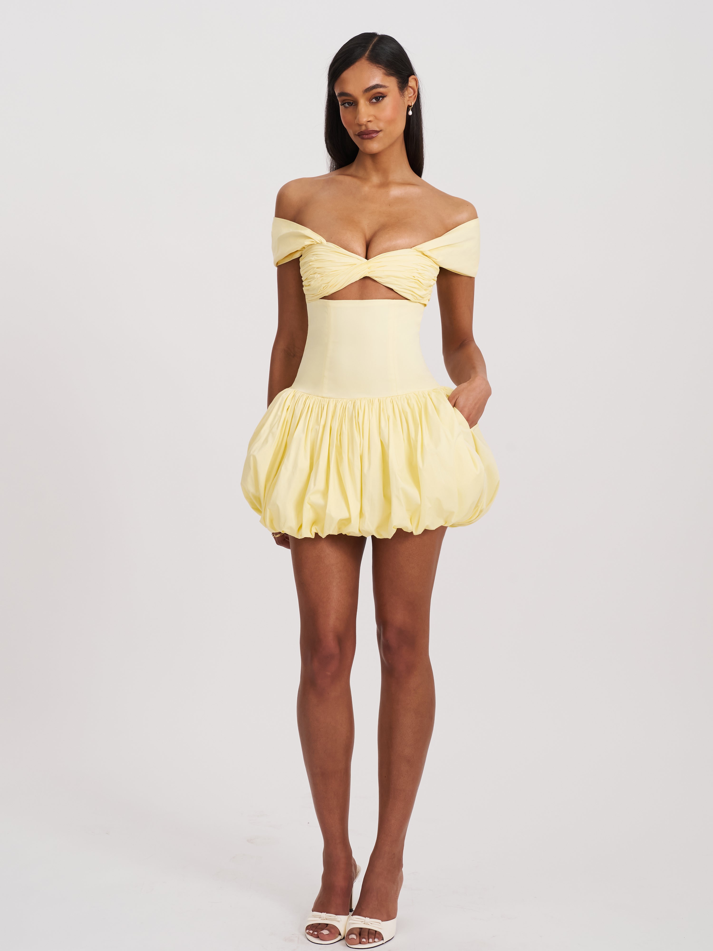 mini robe jaune