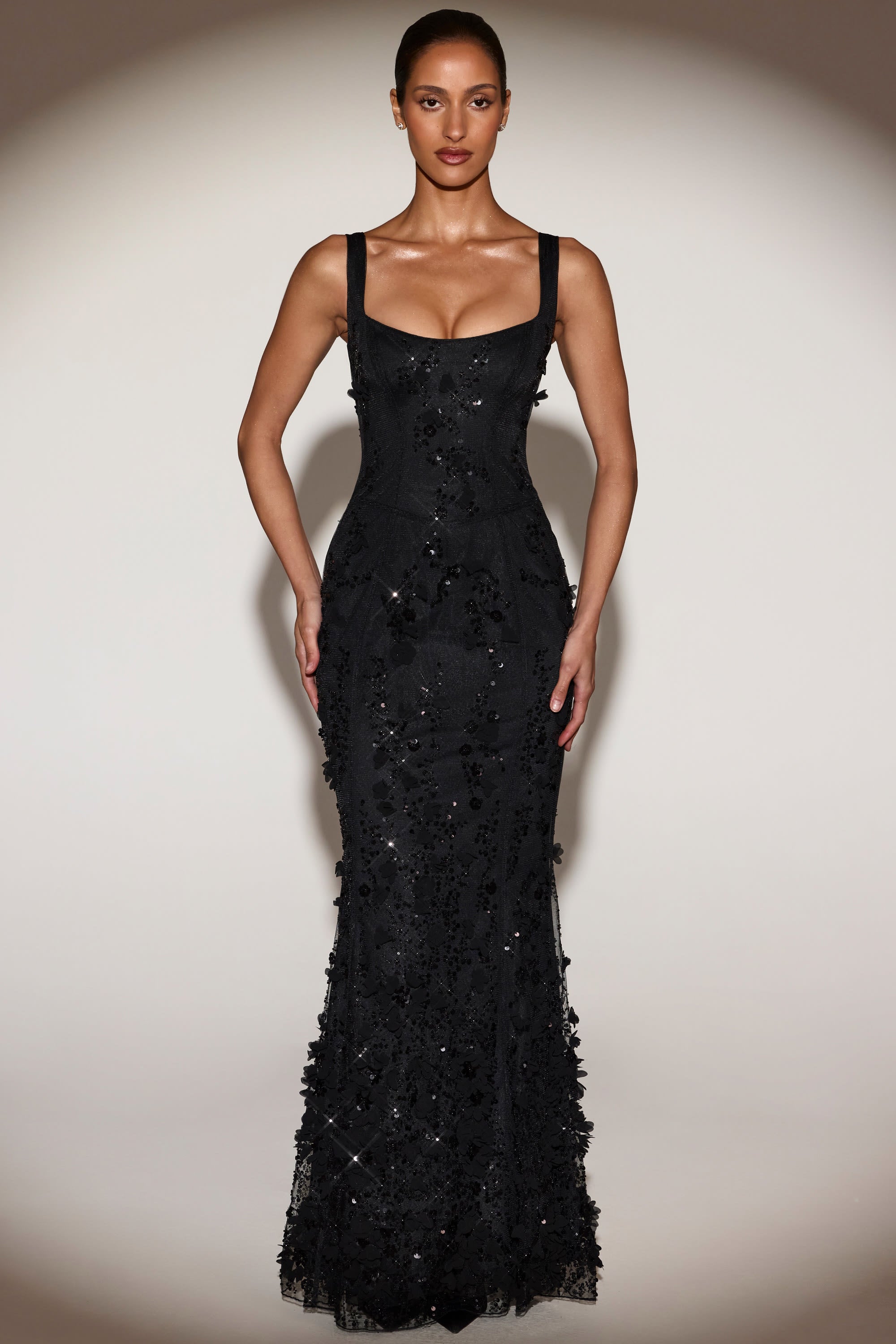 silhouette corset-dress