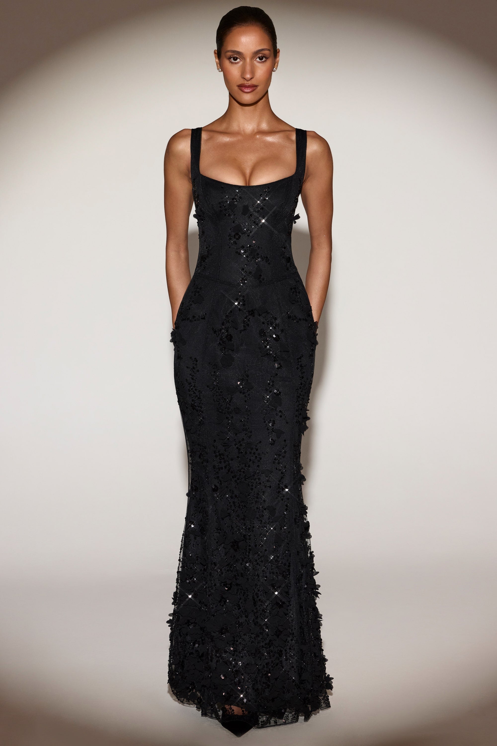 corset-dress avec appliqué
