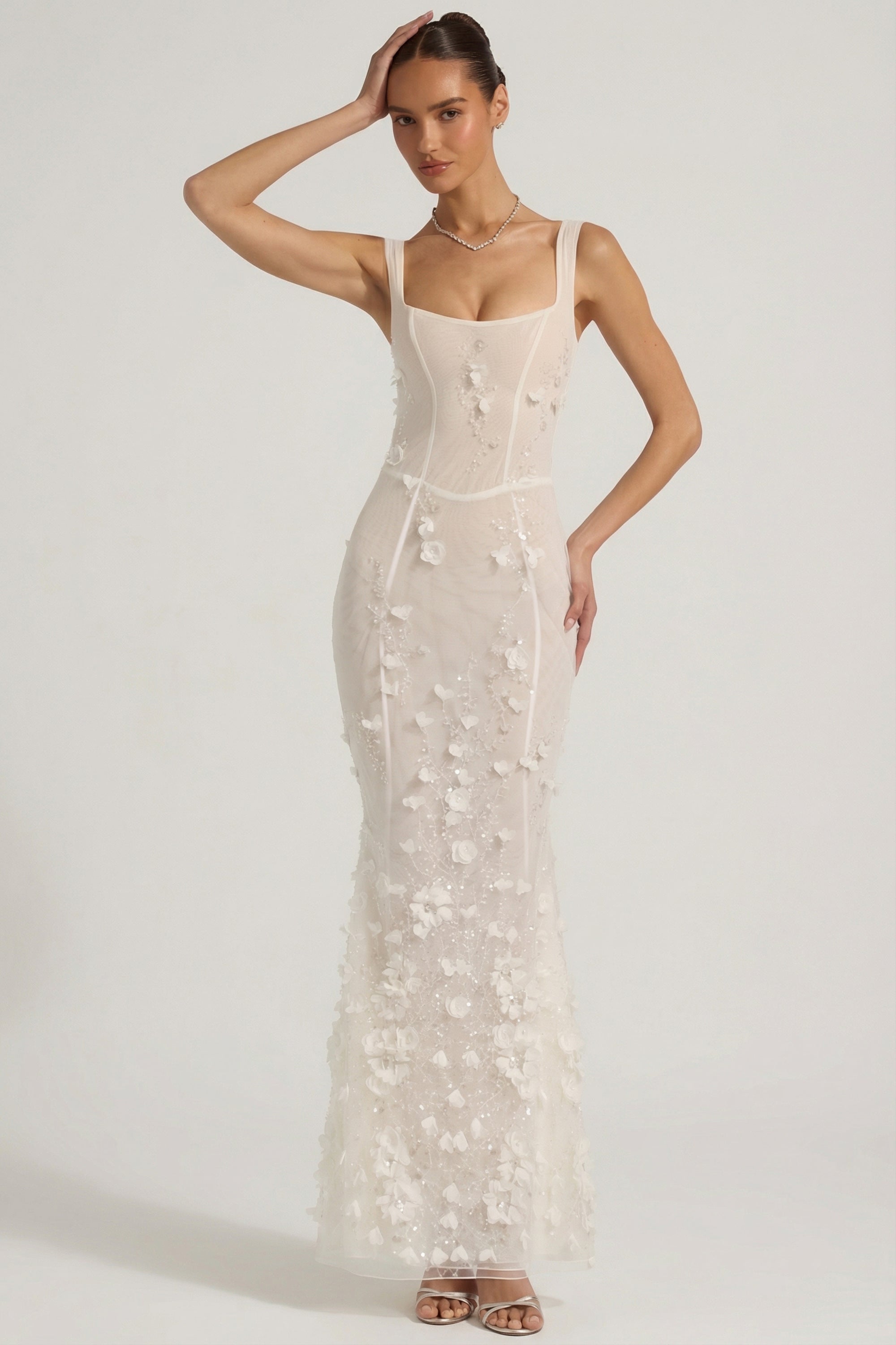 robe corset silhouette queue-de-poisson