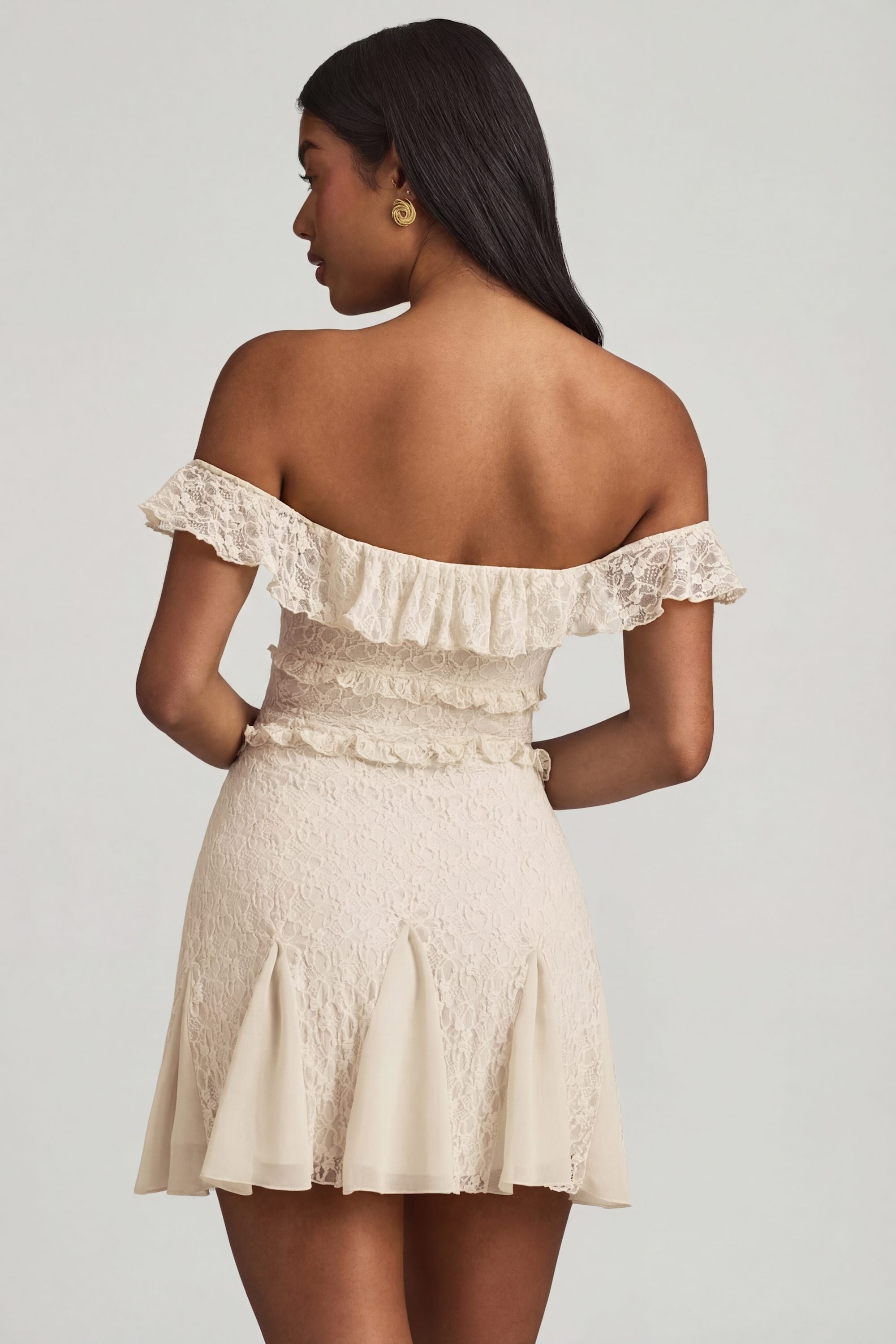 robe épaule nue A-Line