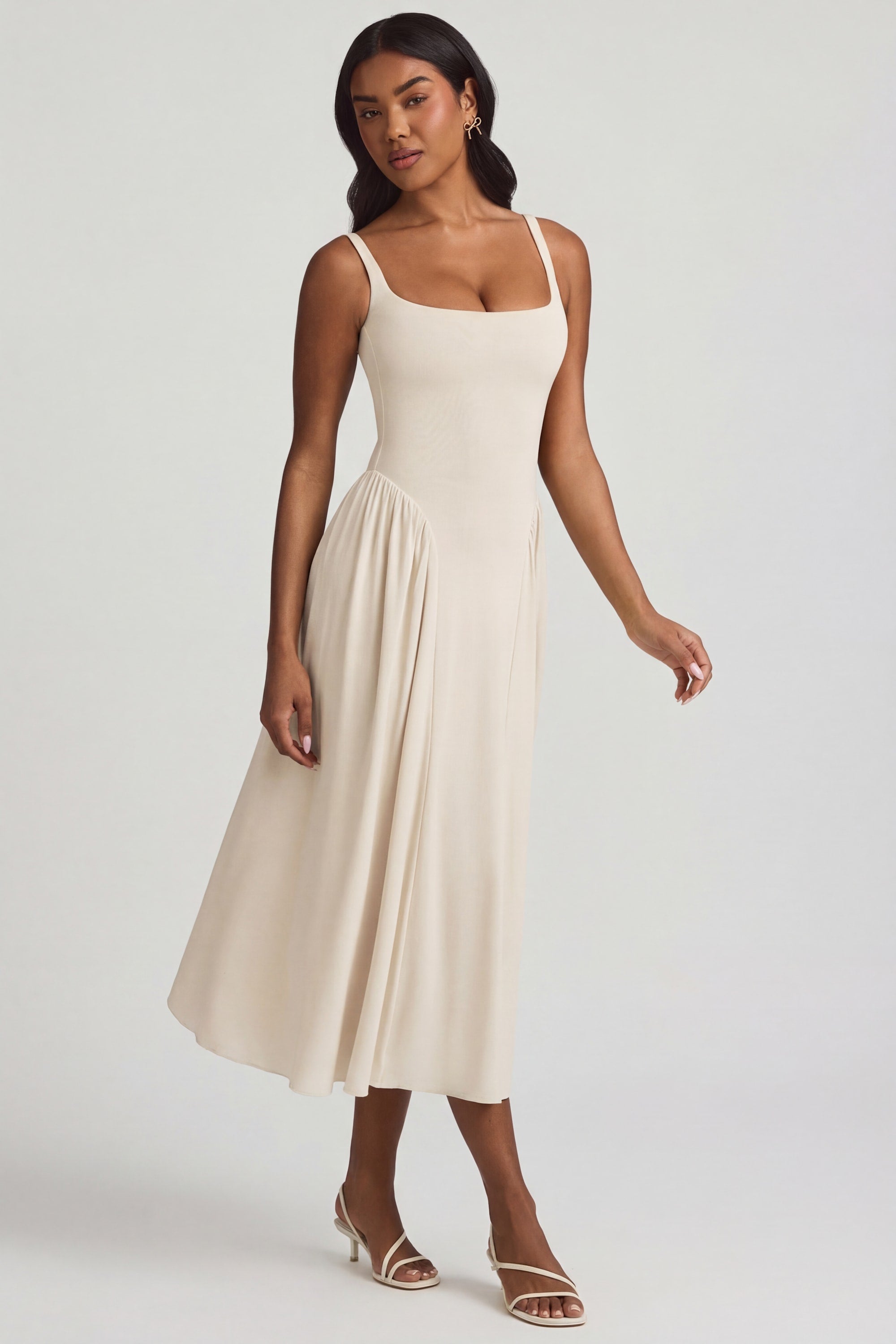 bretelles fixes robe modal