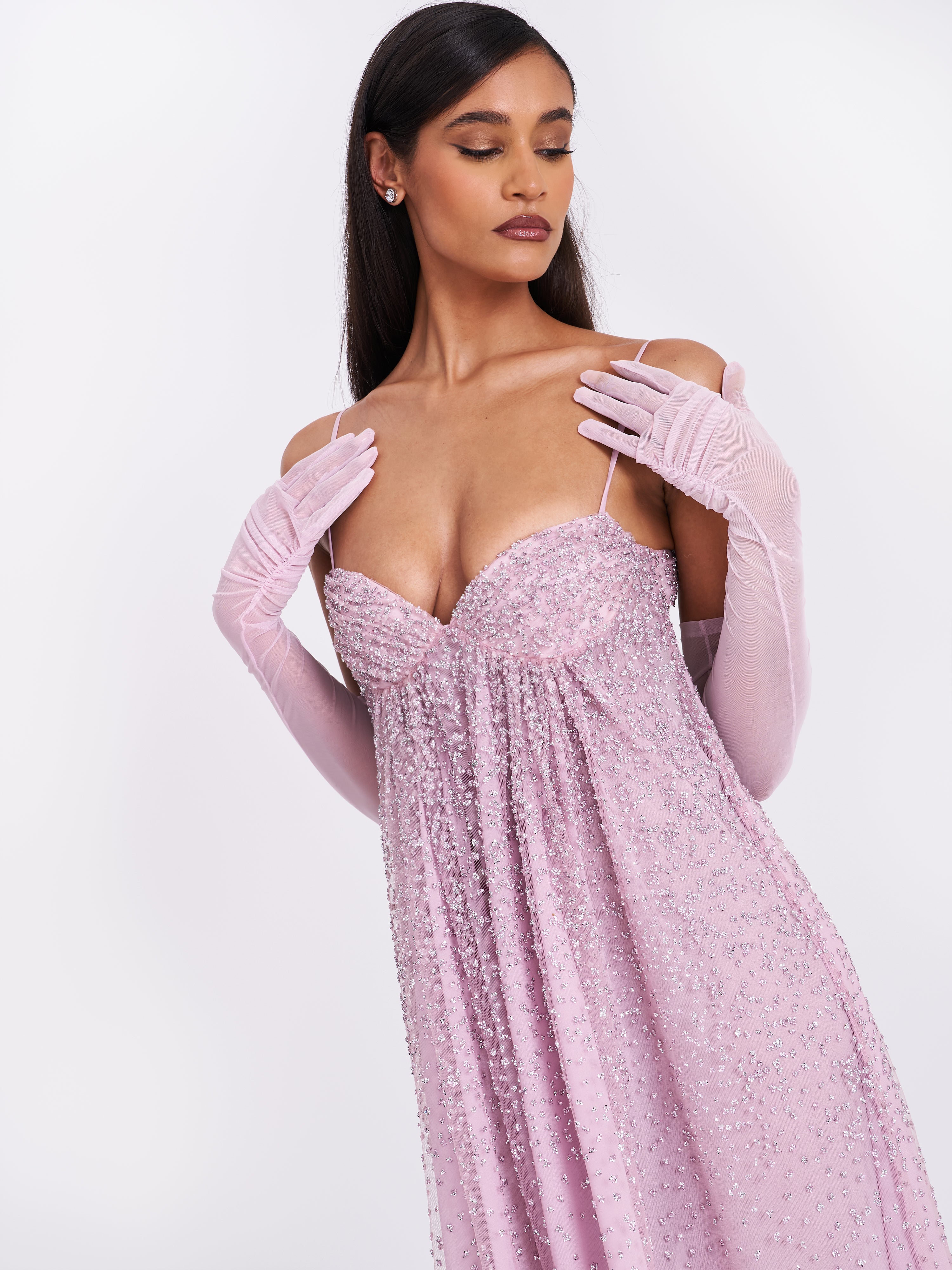 Wallie robe soirée strass