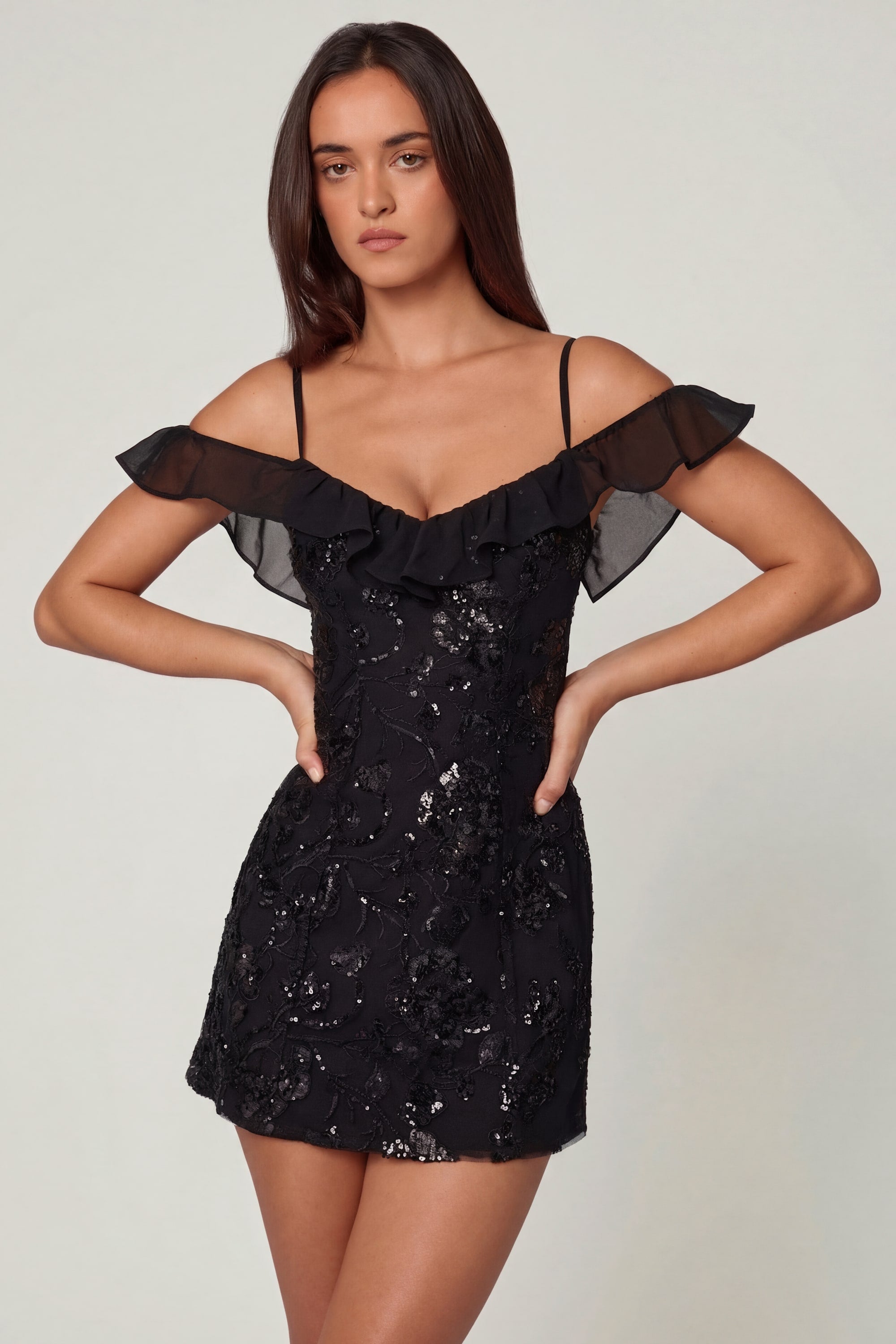 mini robe noire élégante