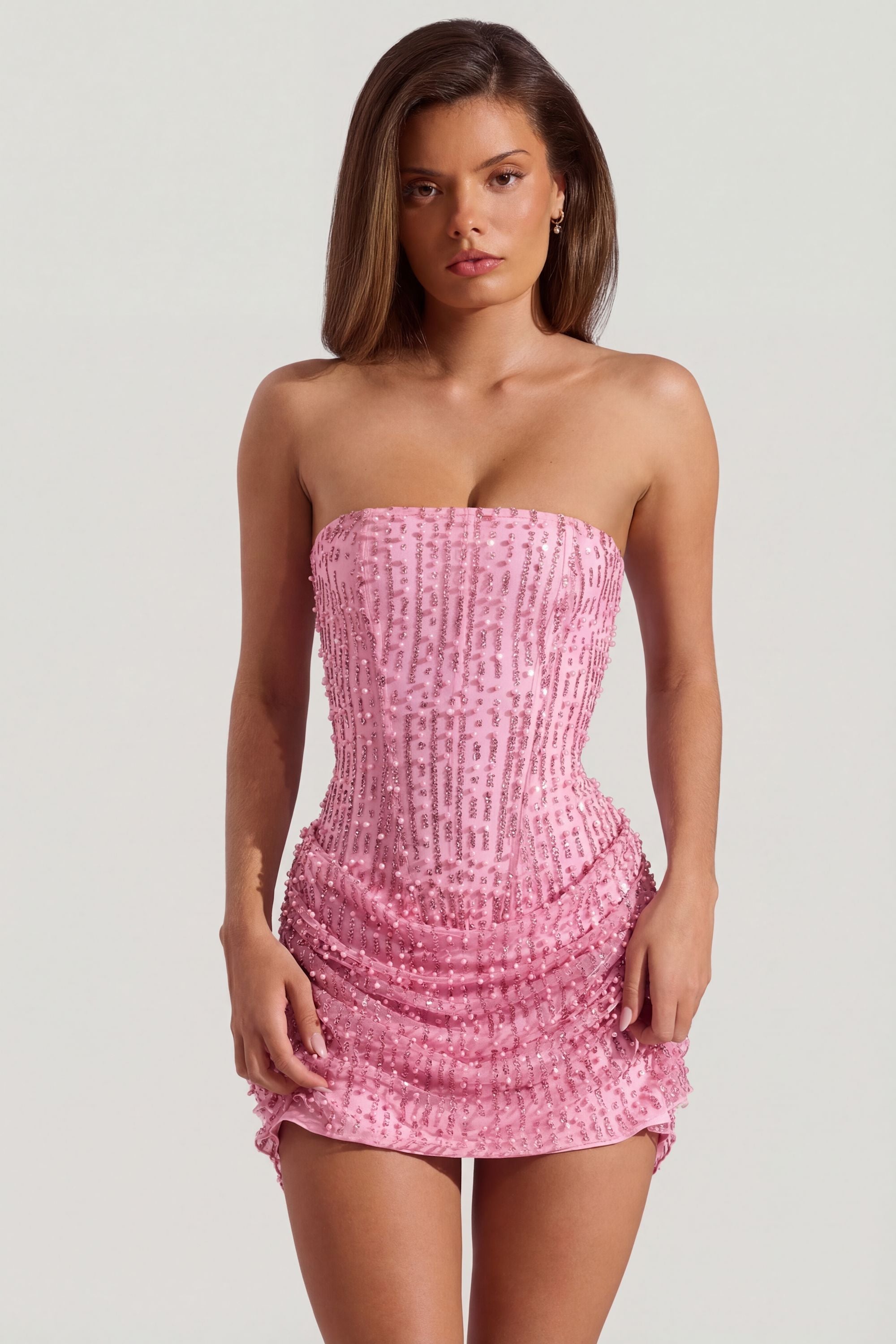 élégante robe rose
