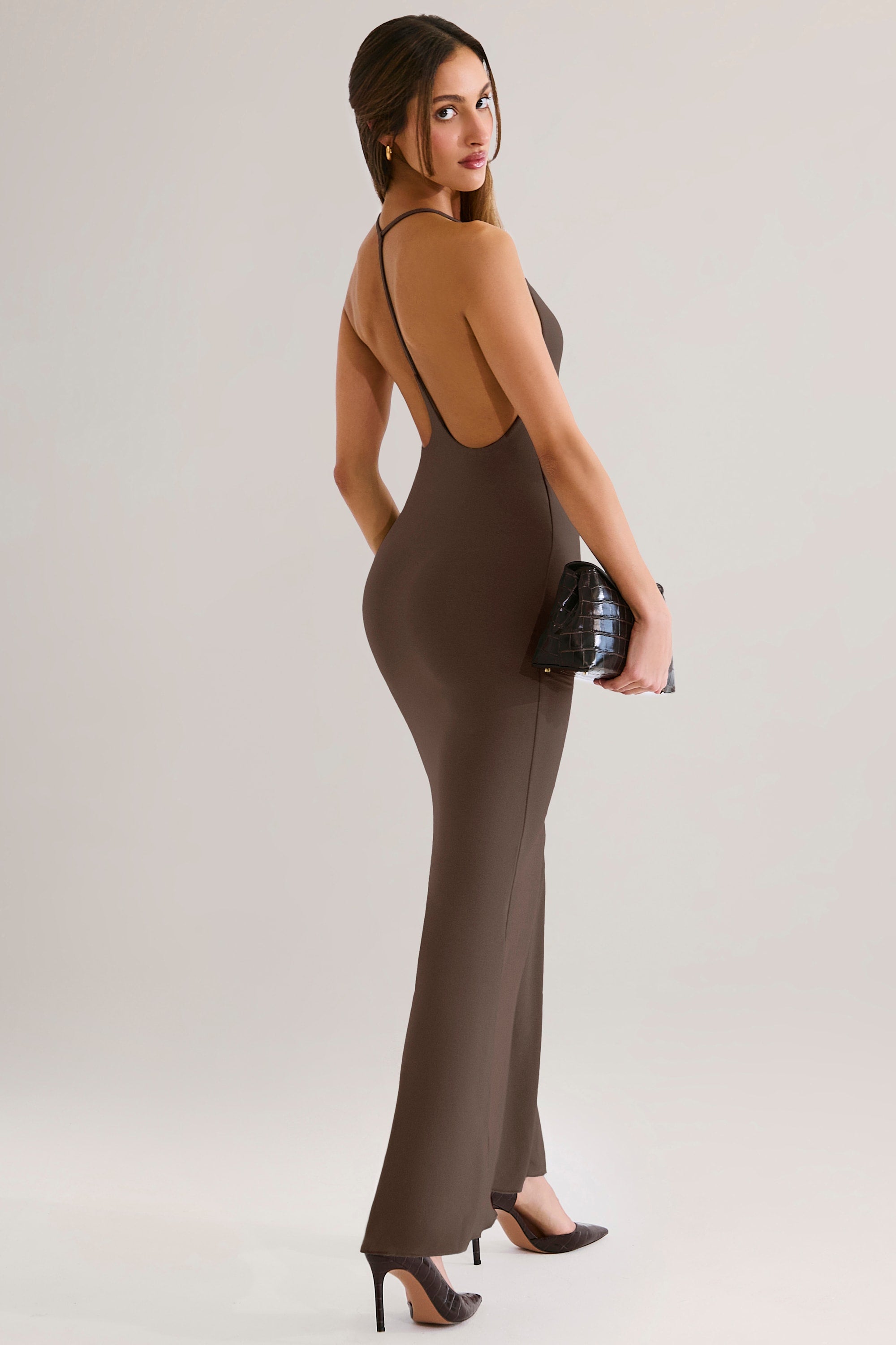 robe dos nu chocolat