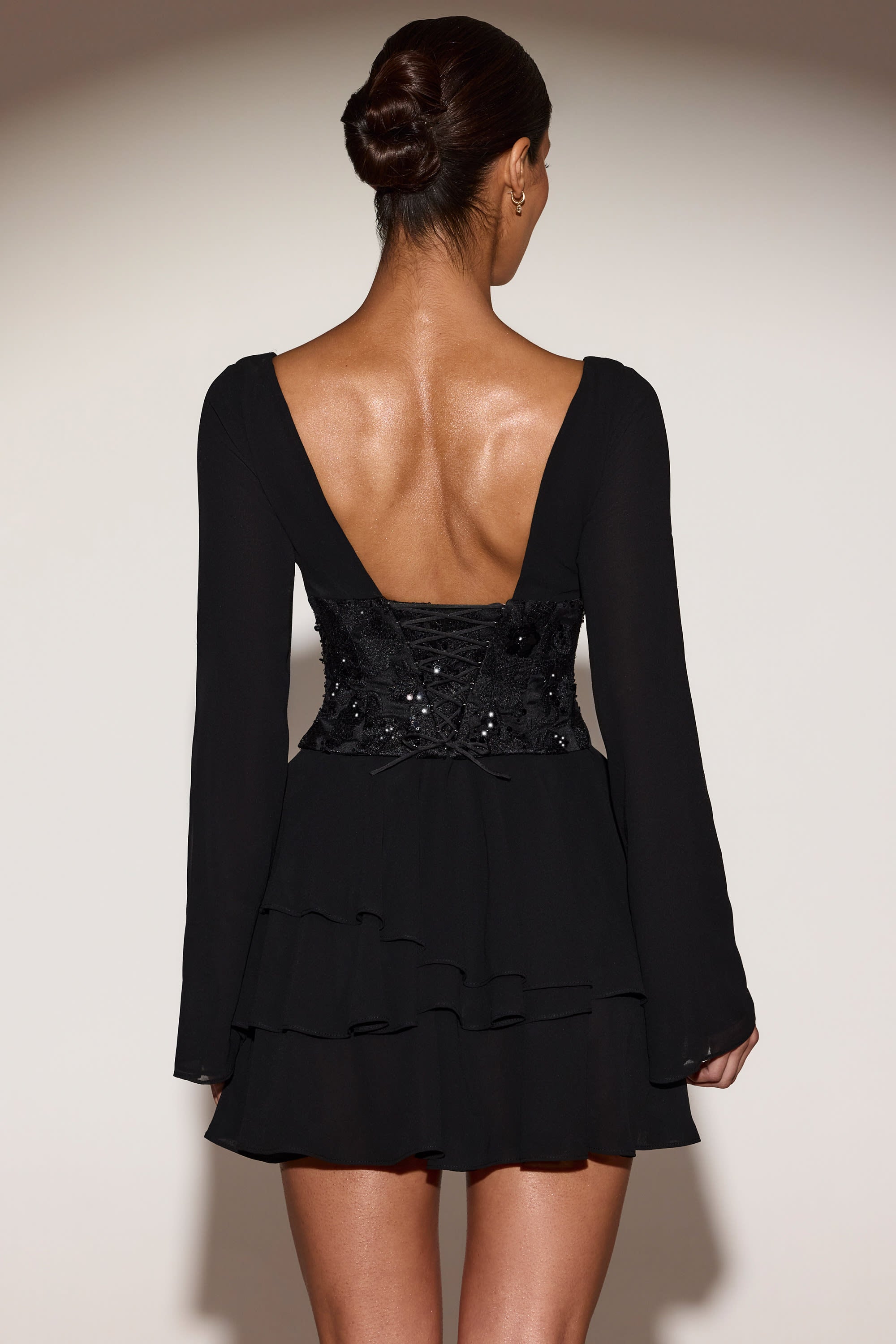 mini robe corset noire