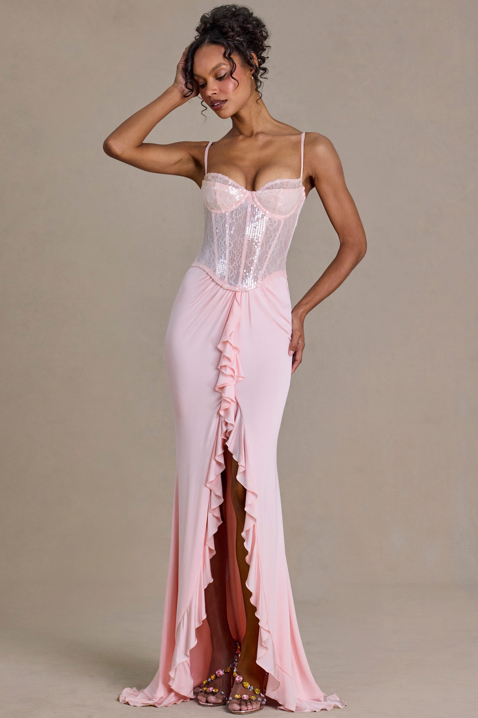 corset-dress rose bébé