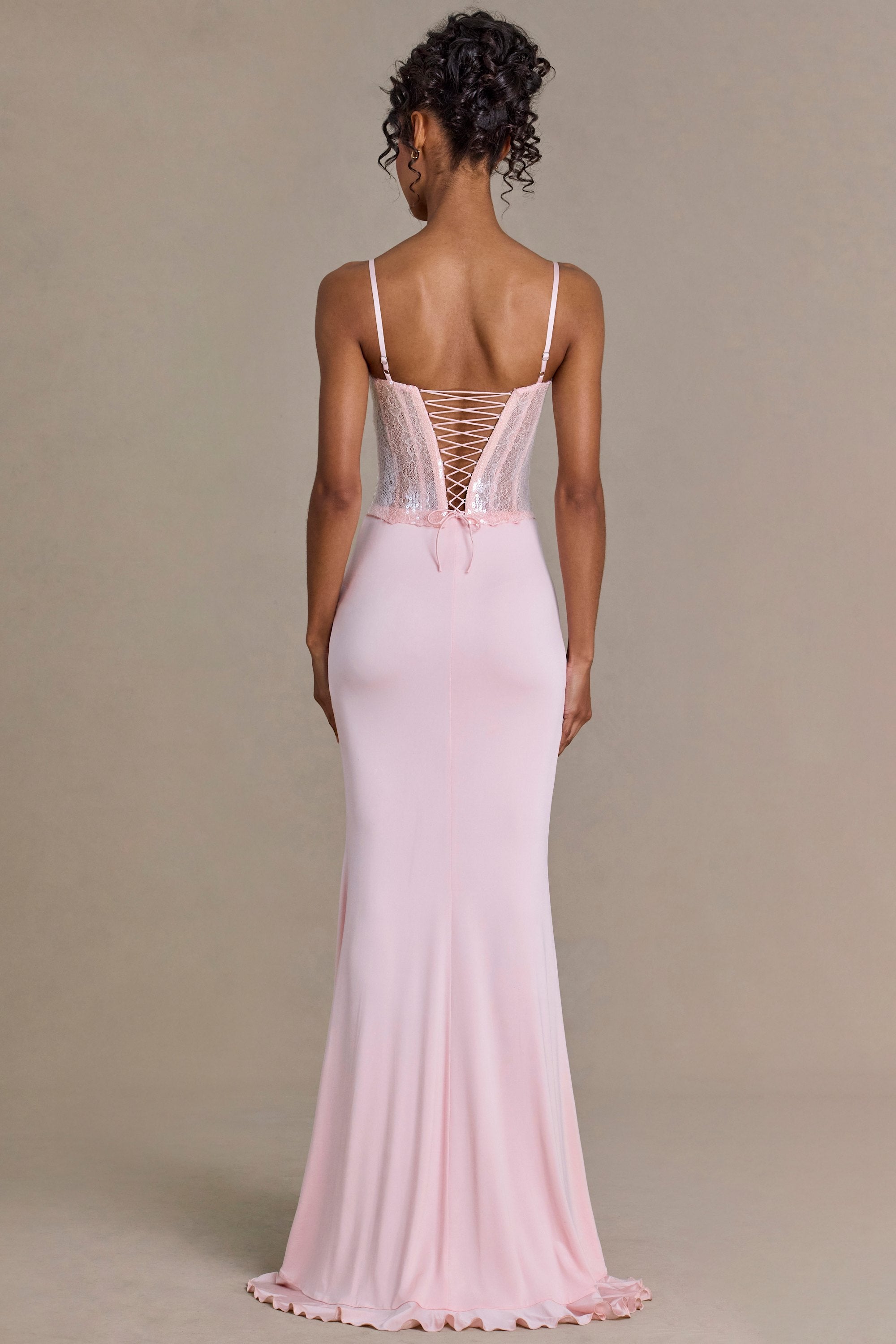 robe élégante rose