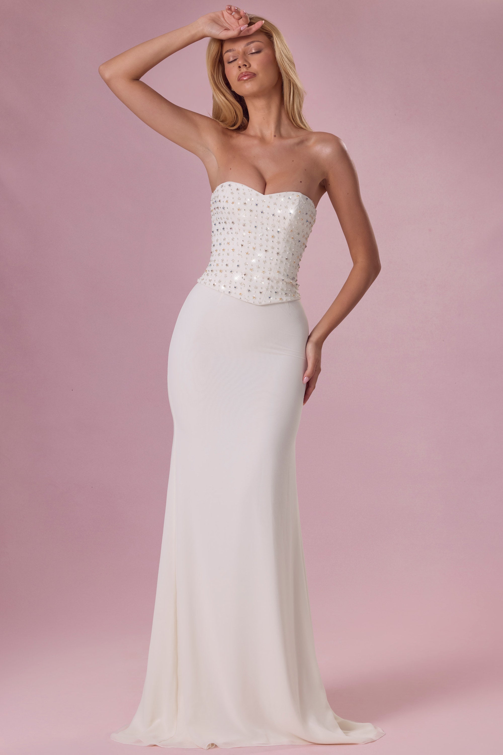 chic corset-dress ivoire