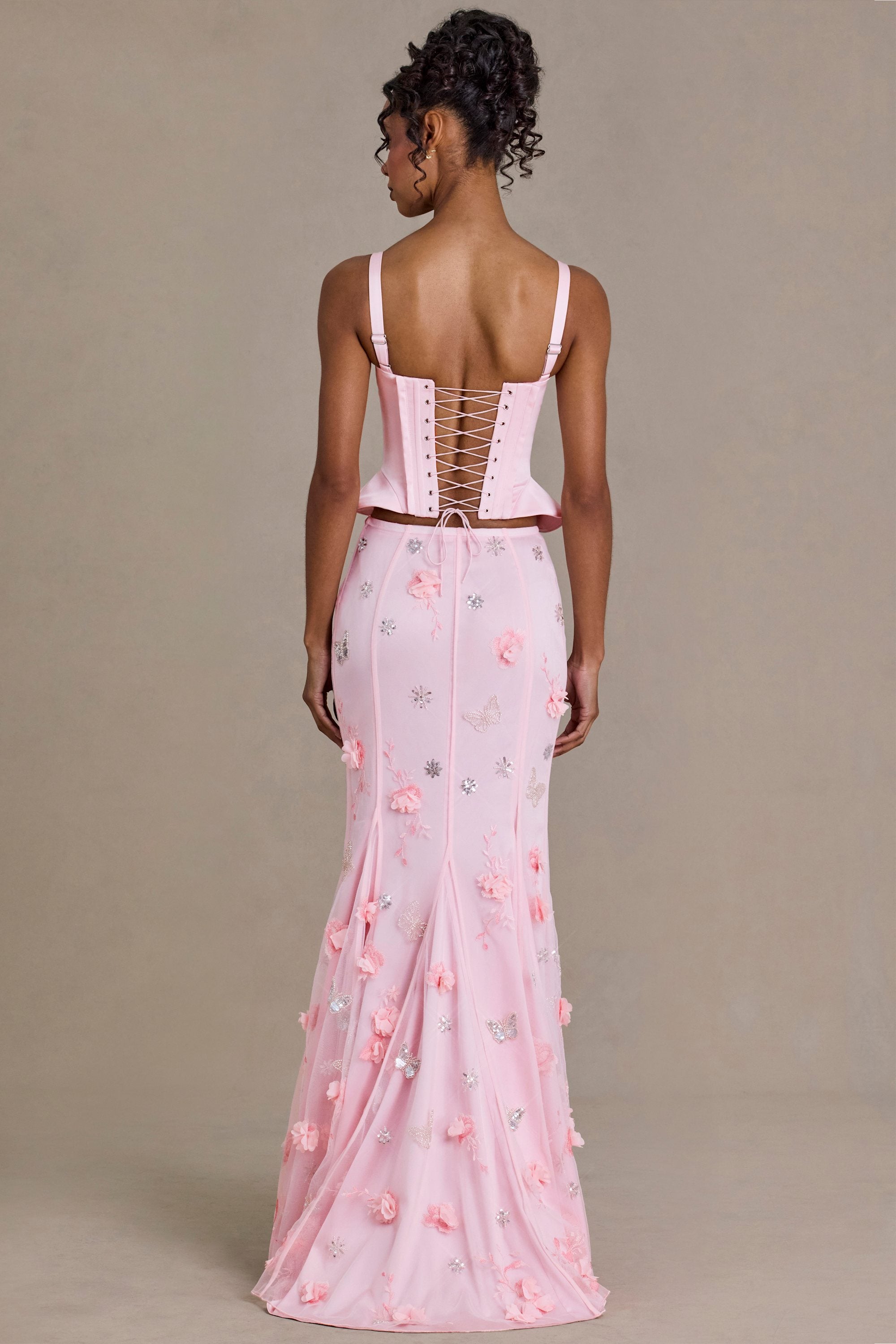 top corseté en satin
