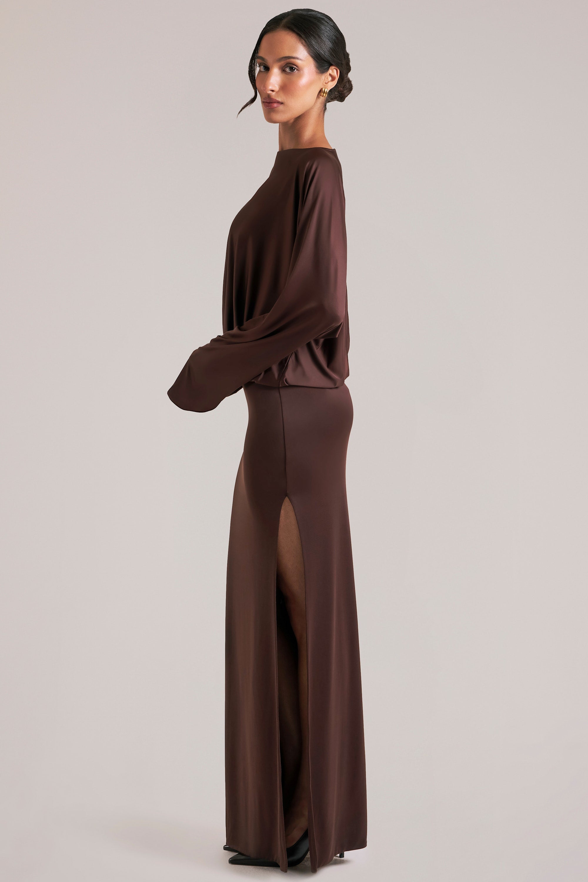 maxi robe chic chocolat