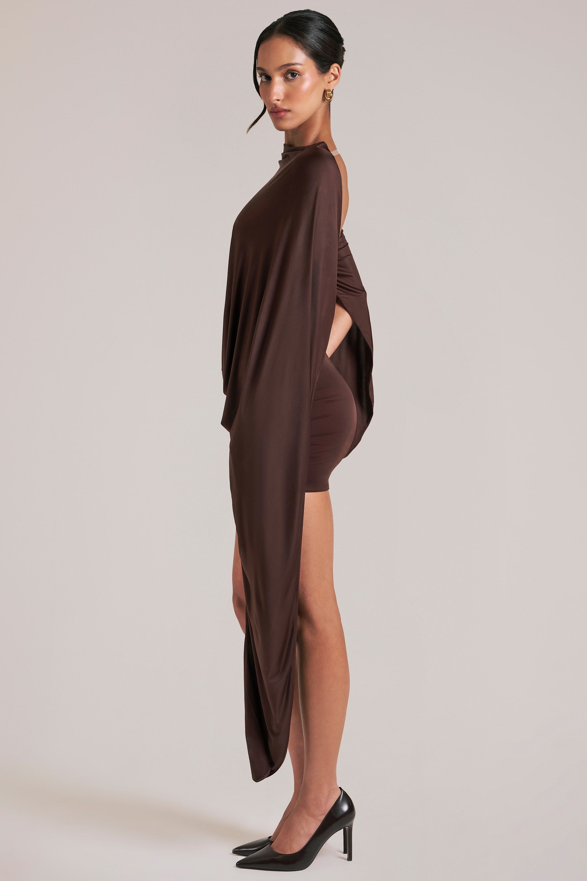 robe soirée chocolat brun