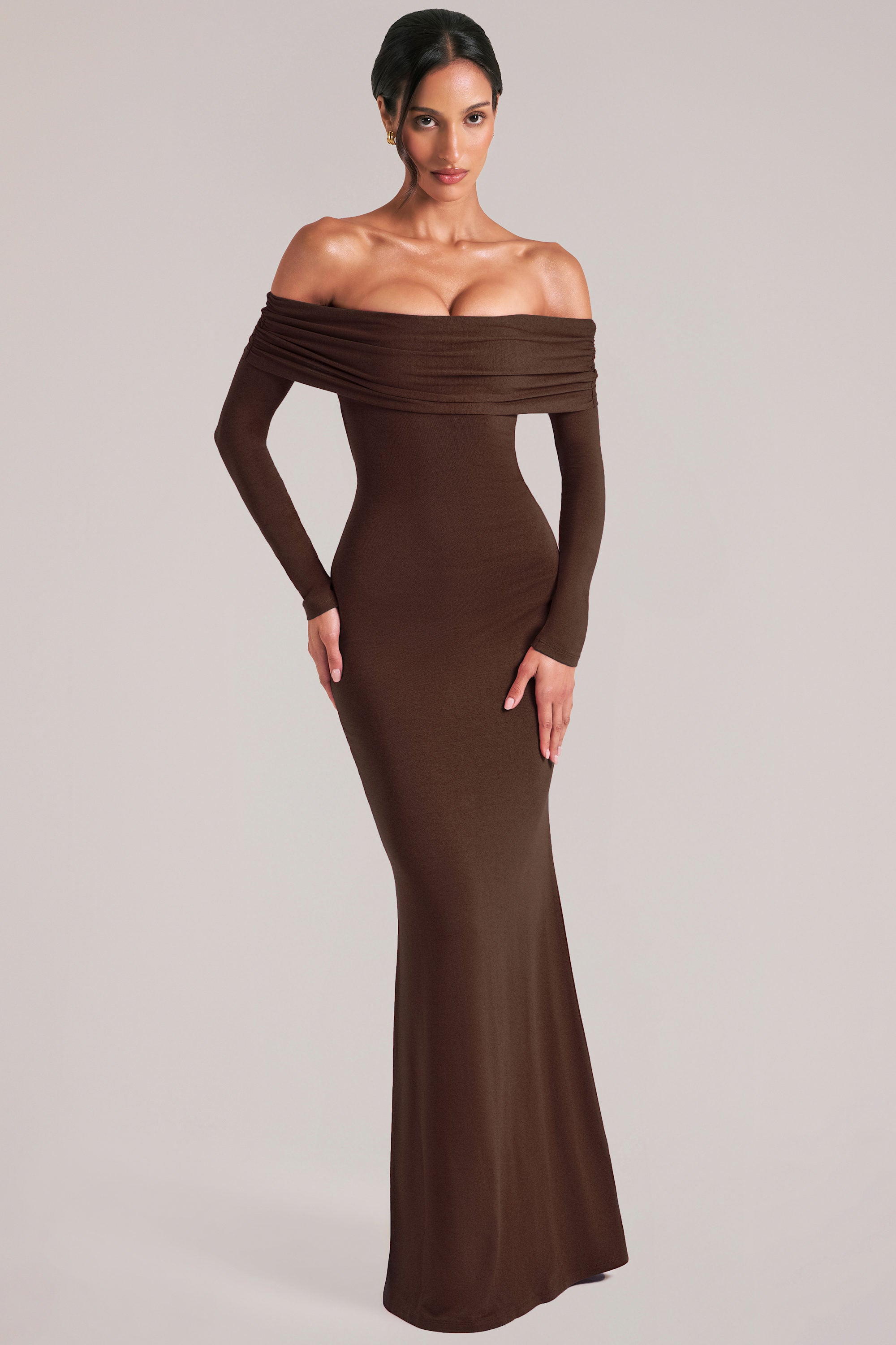robe dos ouvert chocolat