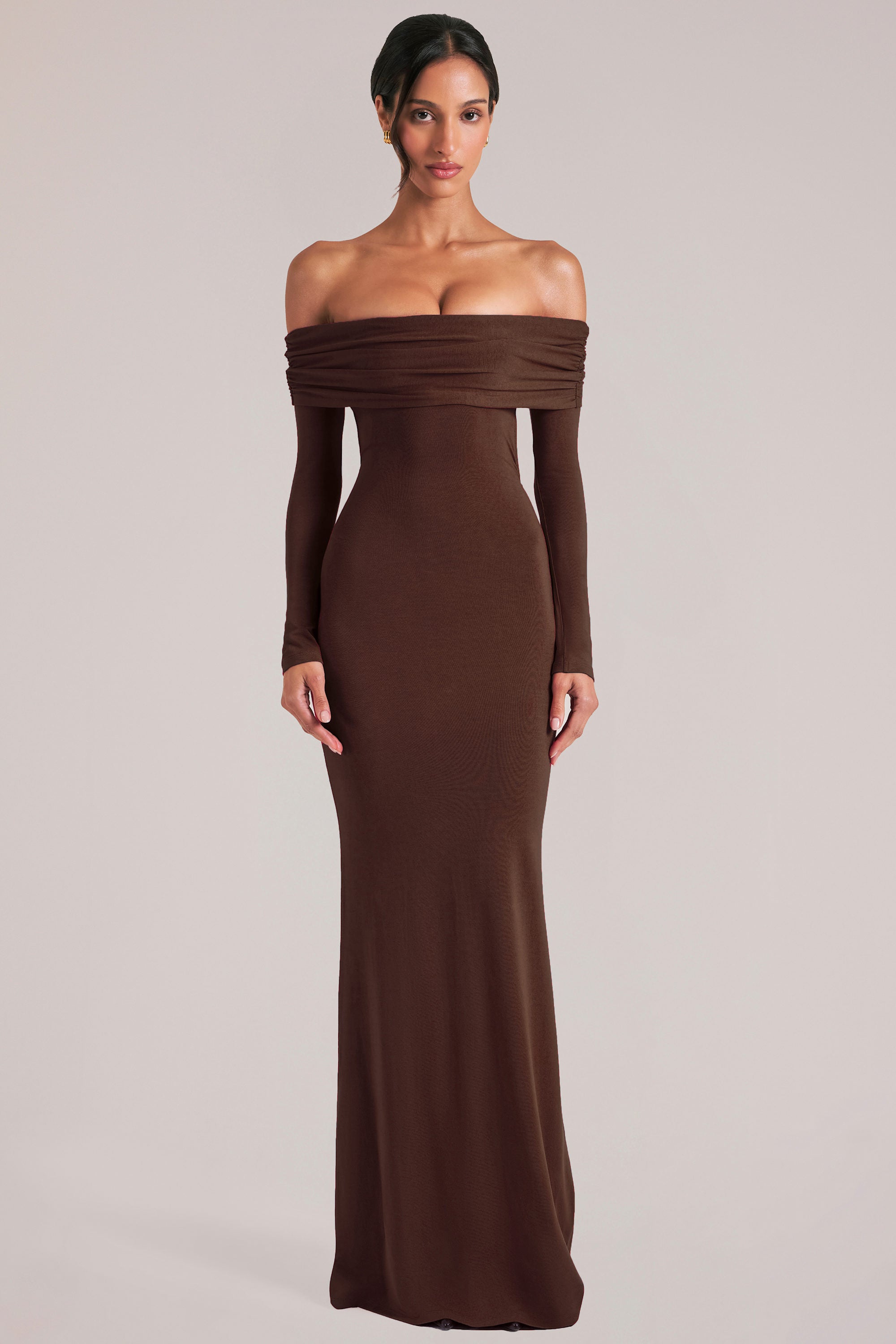 robe en modal chocolat