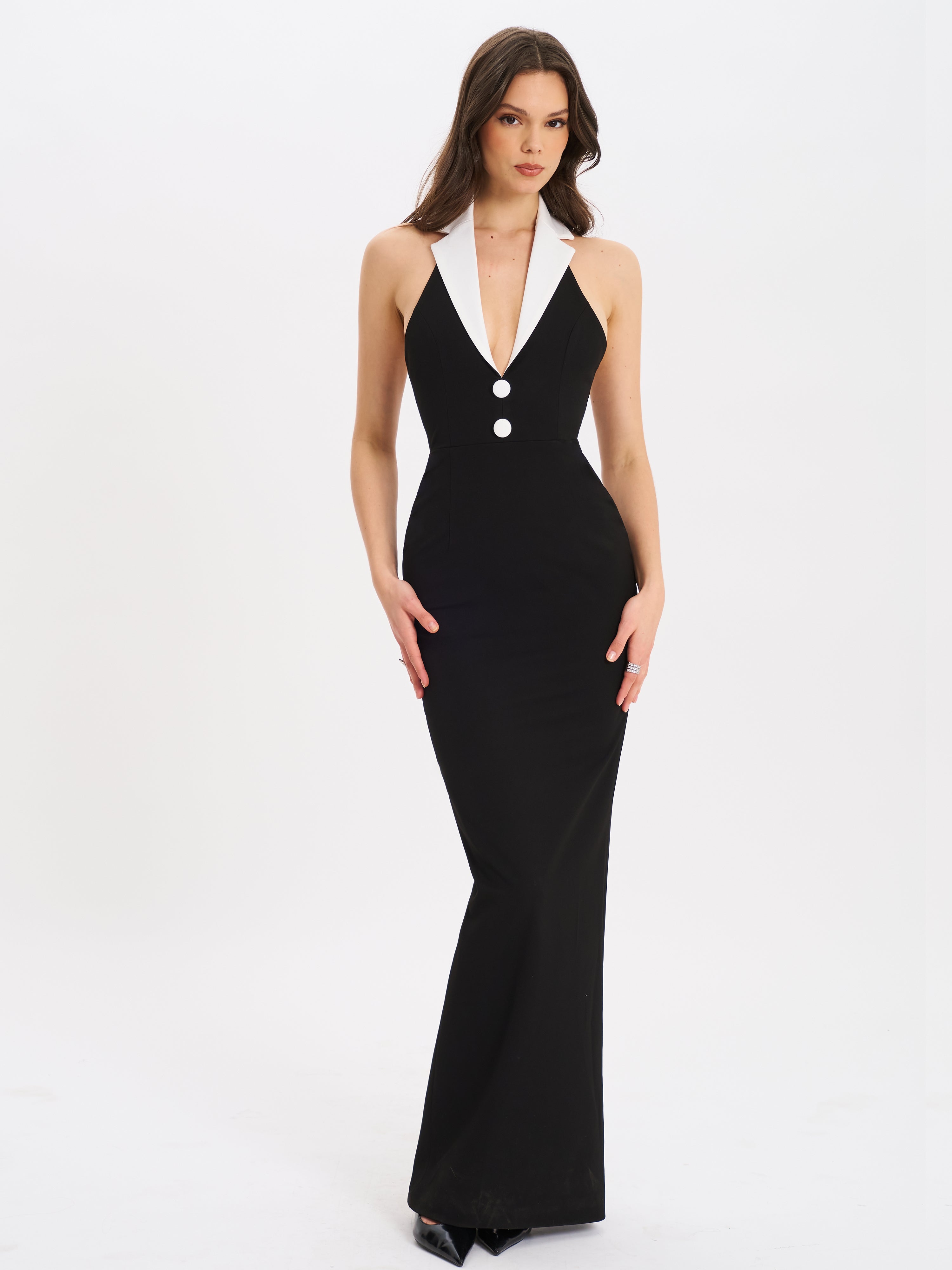 elegant maxi noir et blanc