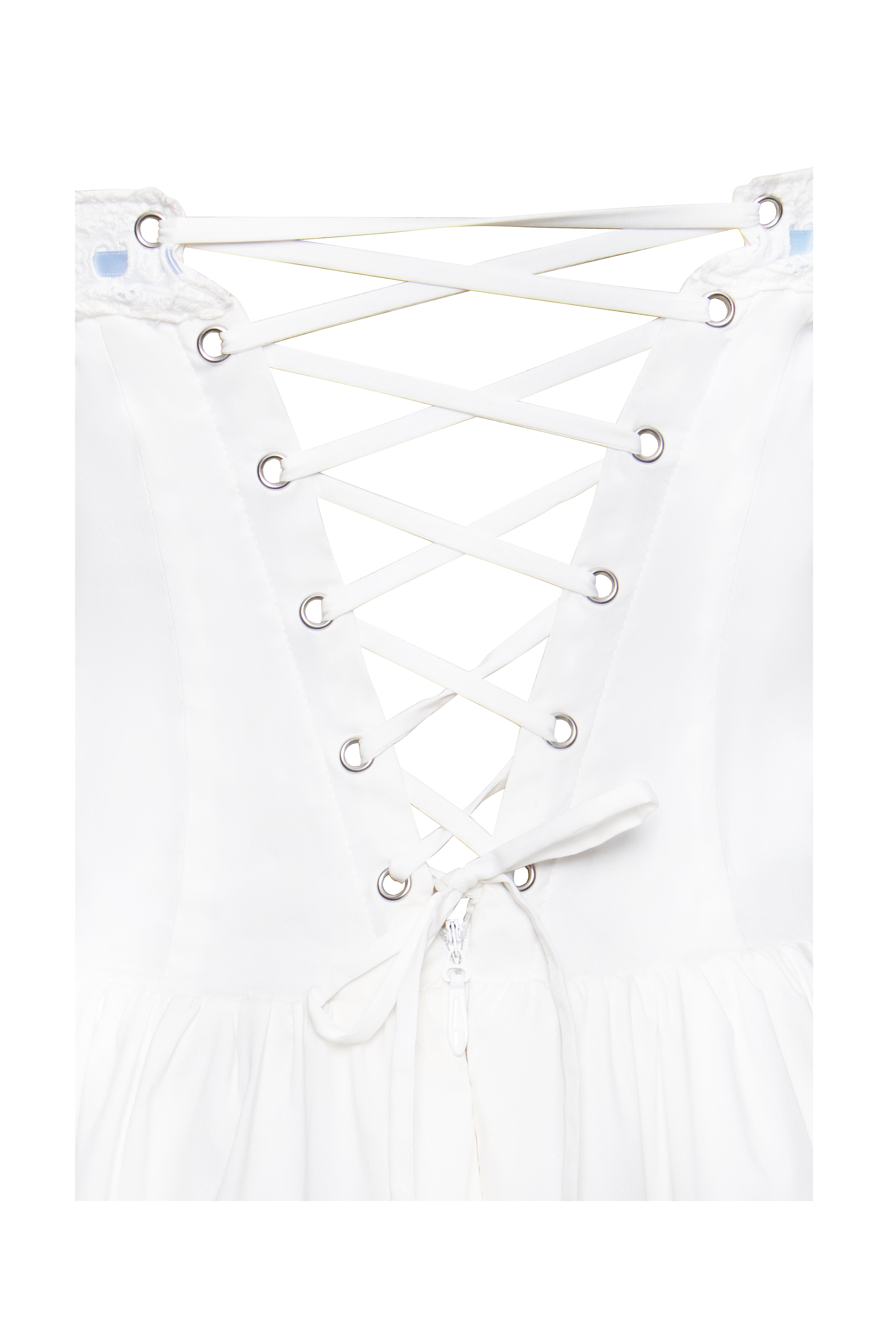 corset-dress à bretelles ajustables