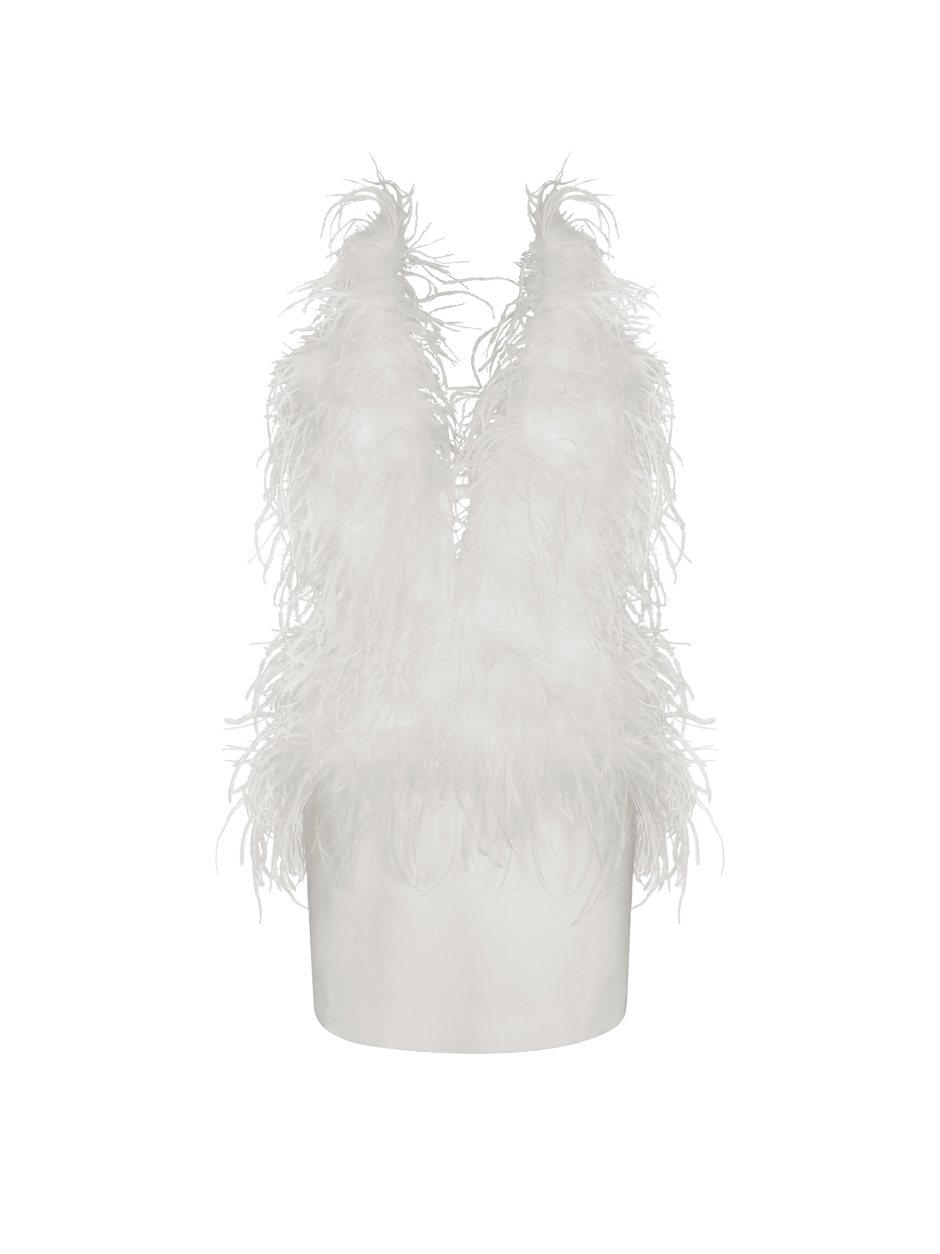 luxueuse robe plumes Quisten