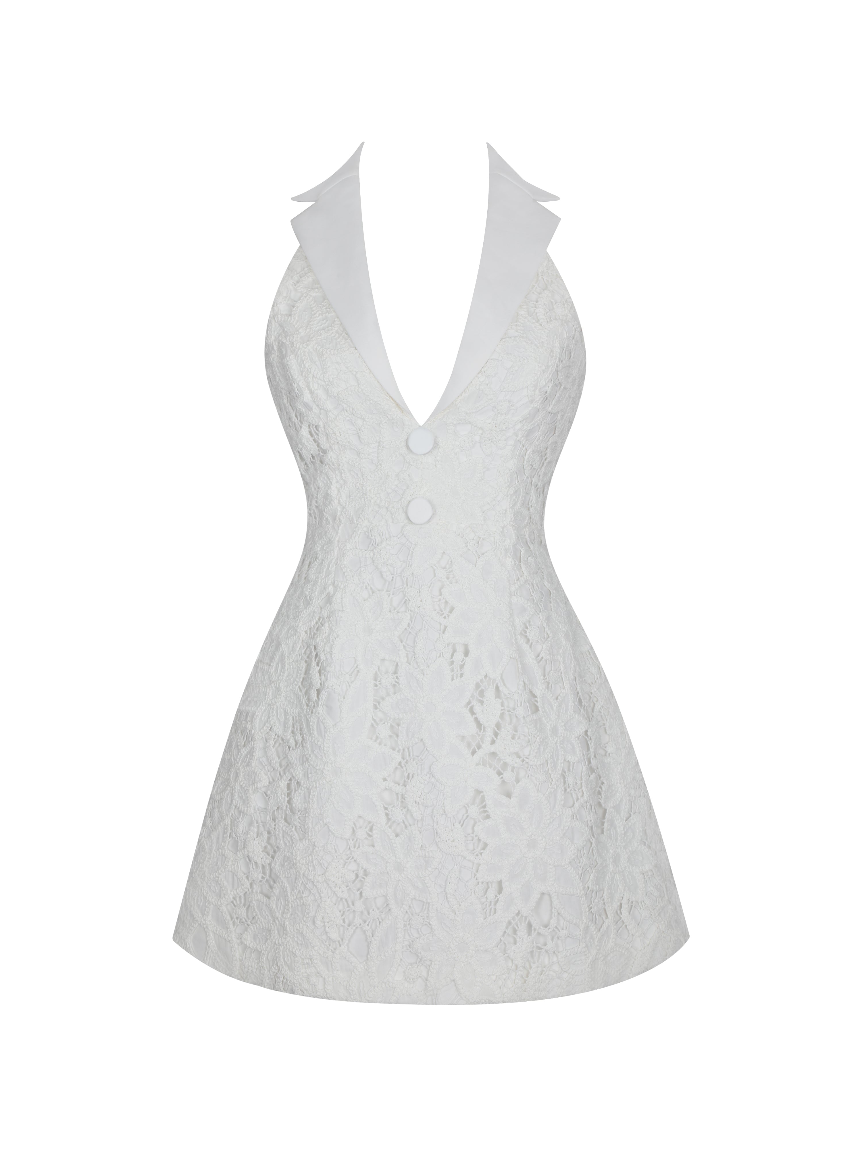 mini robe blanche