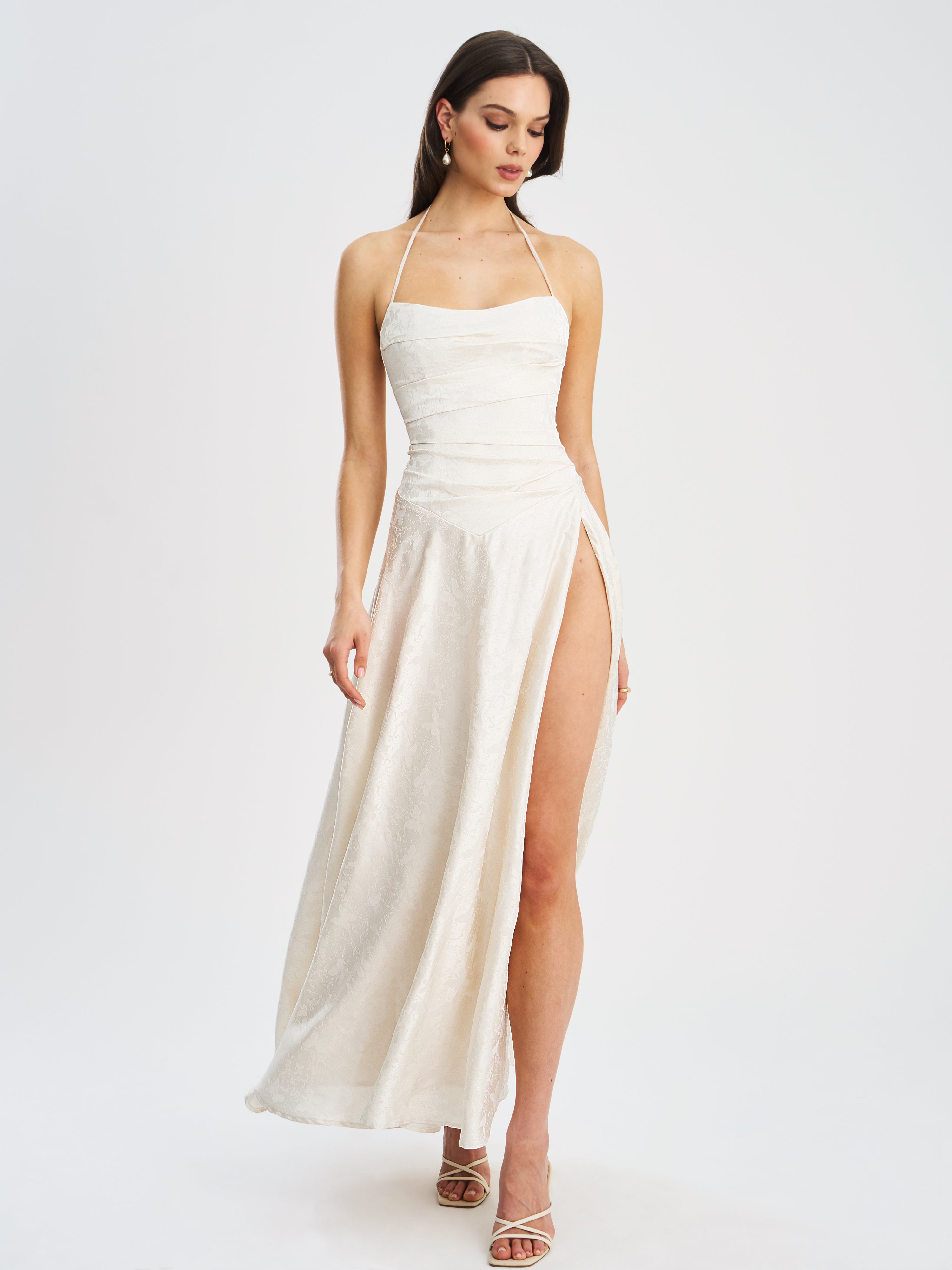 Corset-dress jacquard pour femmes