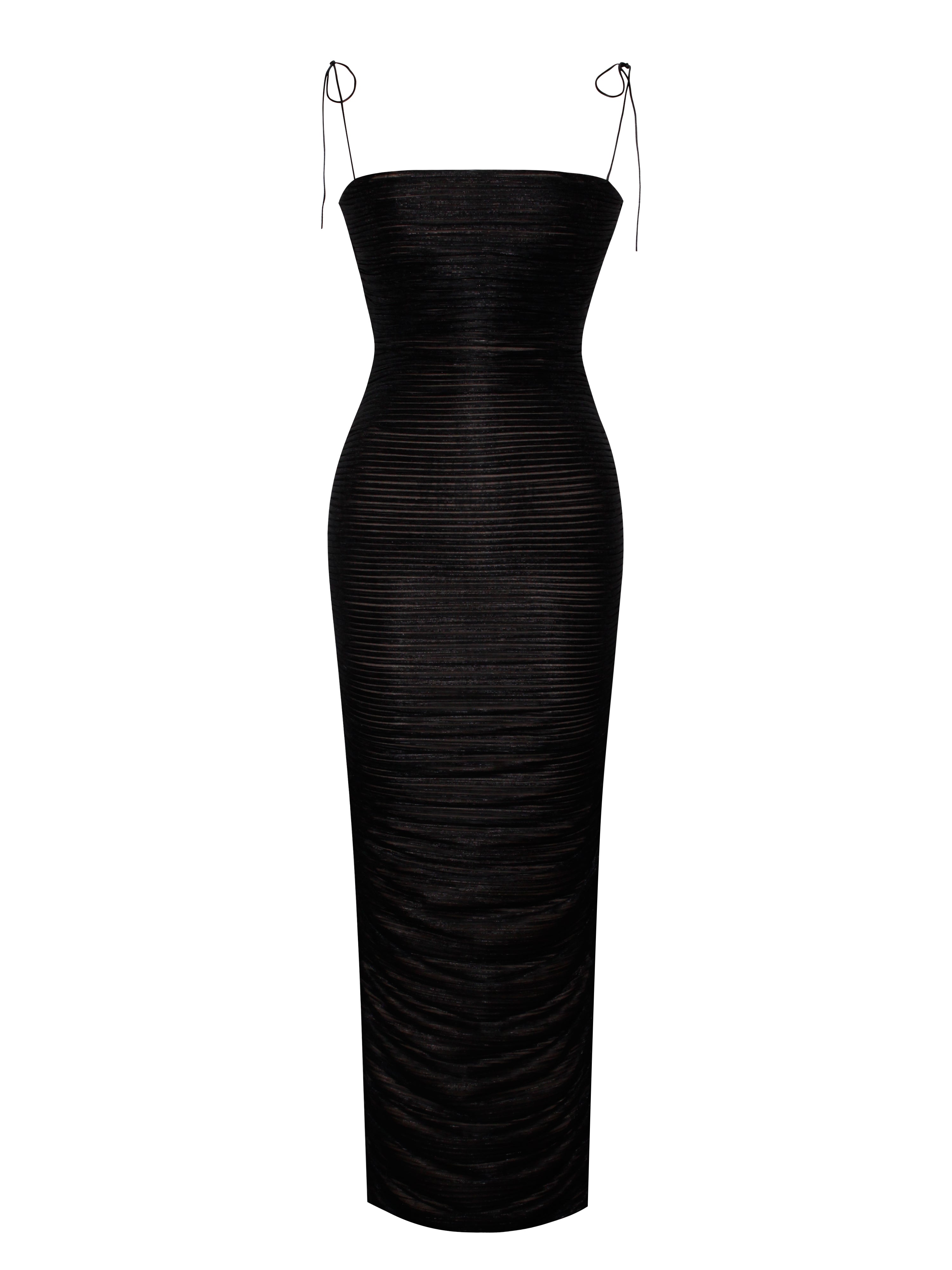 chiffon métallisé glint black