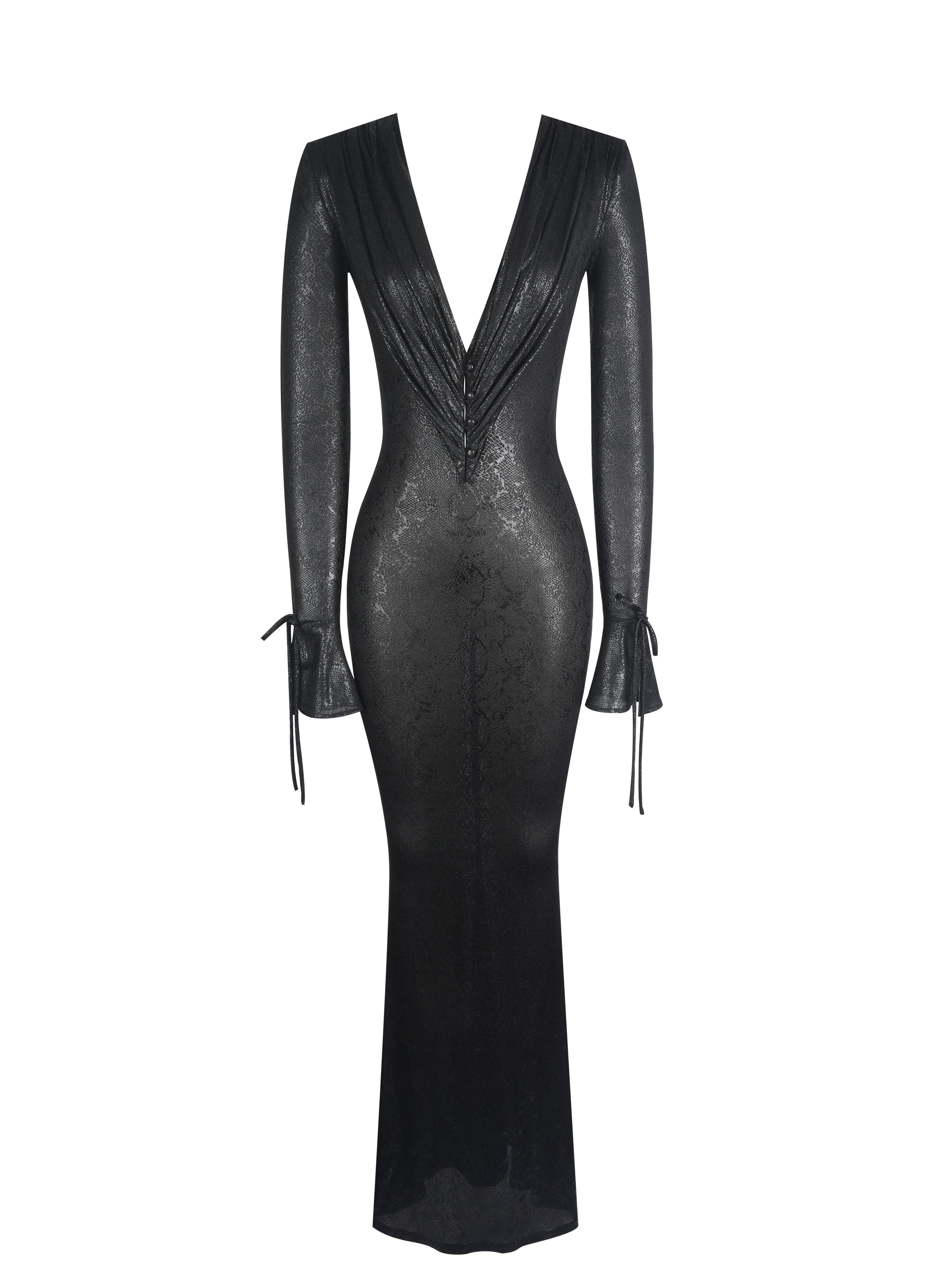 motif peau de serpent corset-dress