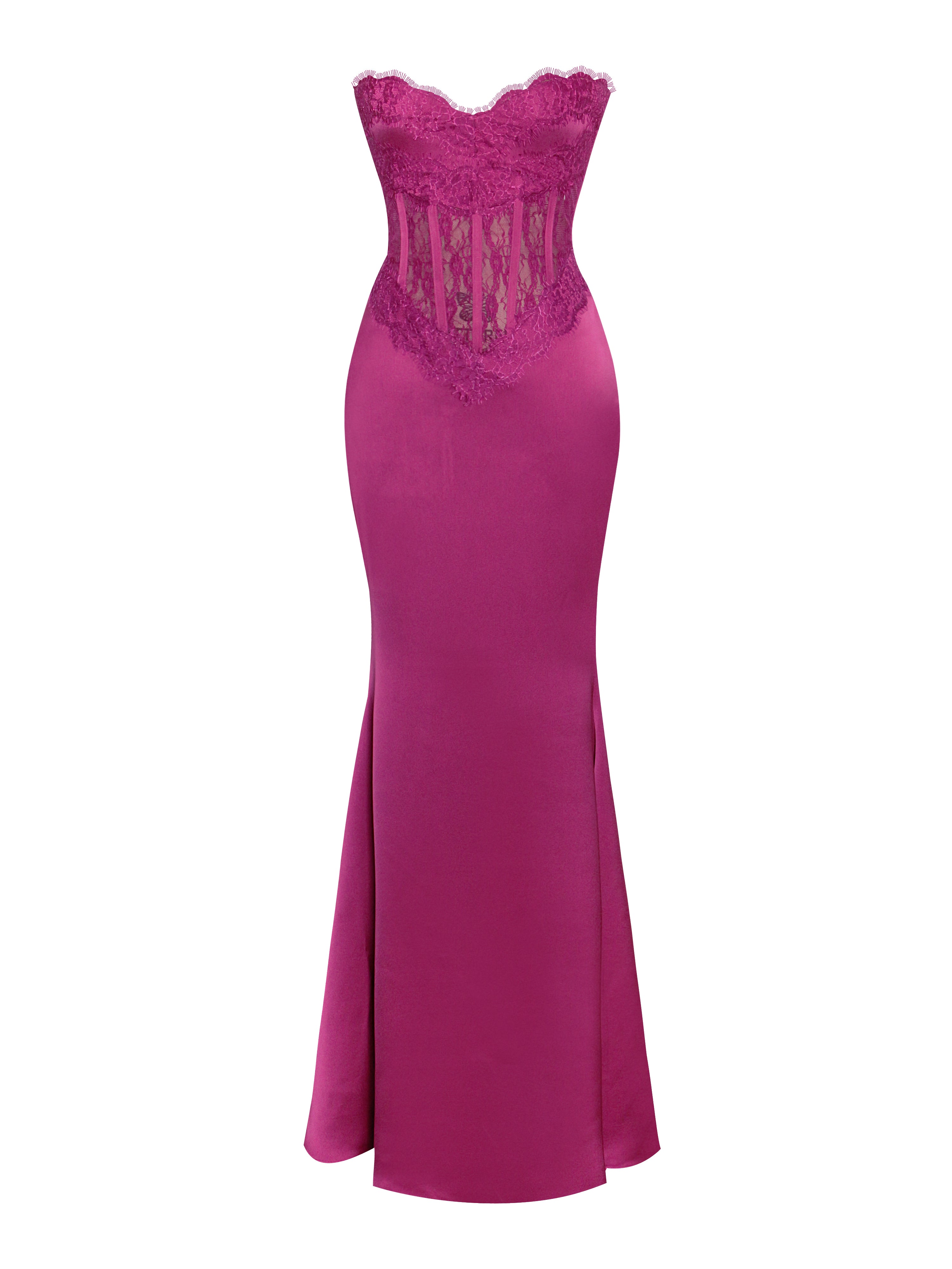 fuchsia robe soirée
