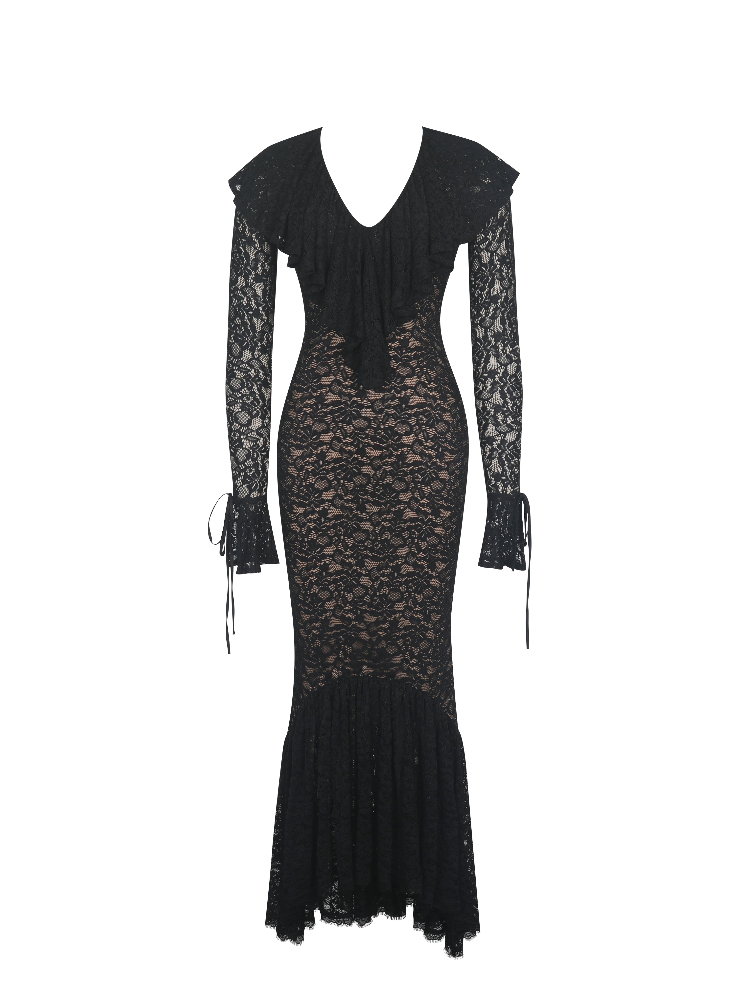 Robe chic dentelle noire