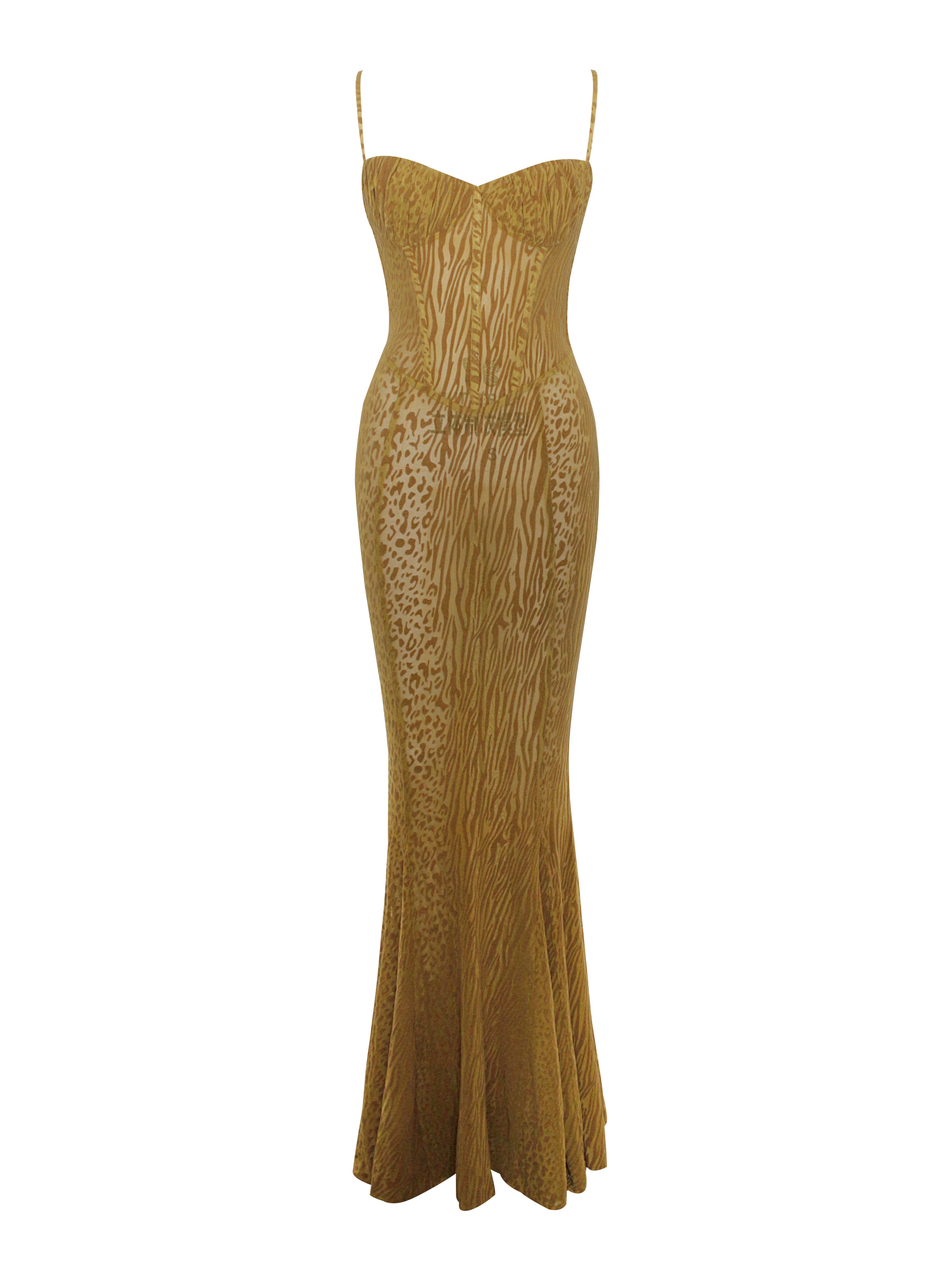 robe dorée glamour et tendance