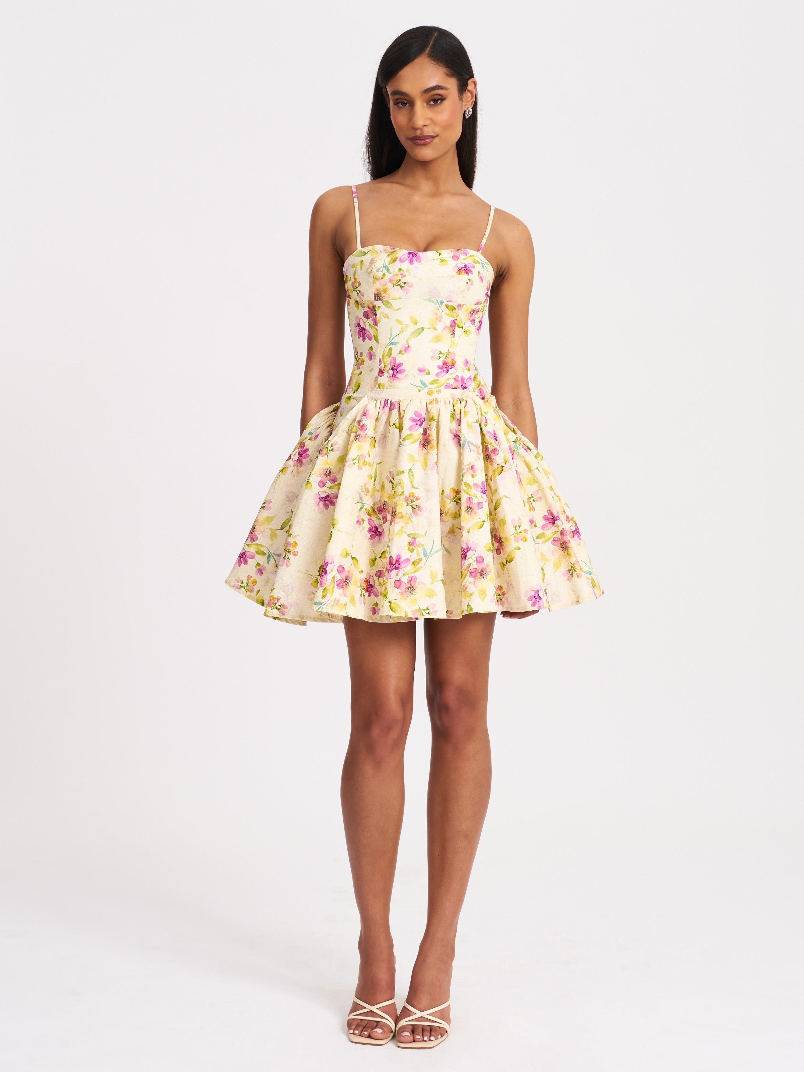 robe mini Valda en lin