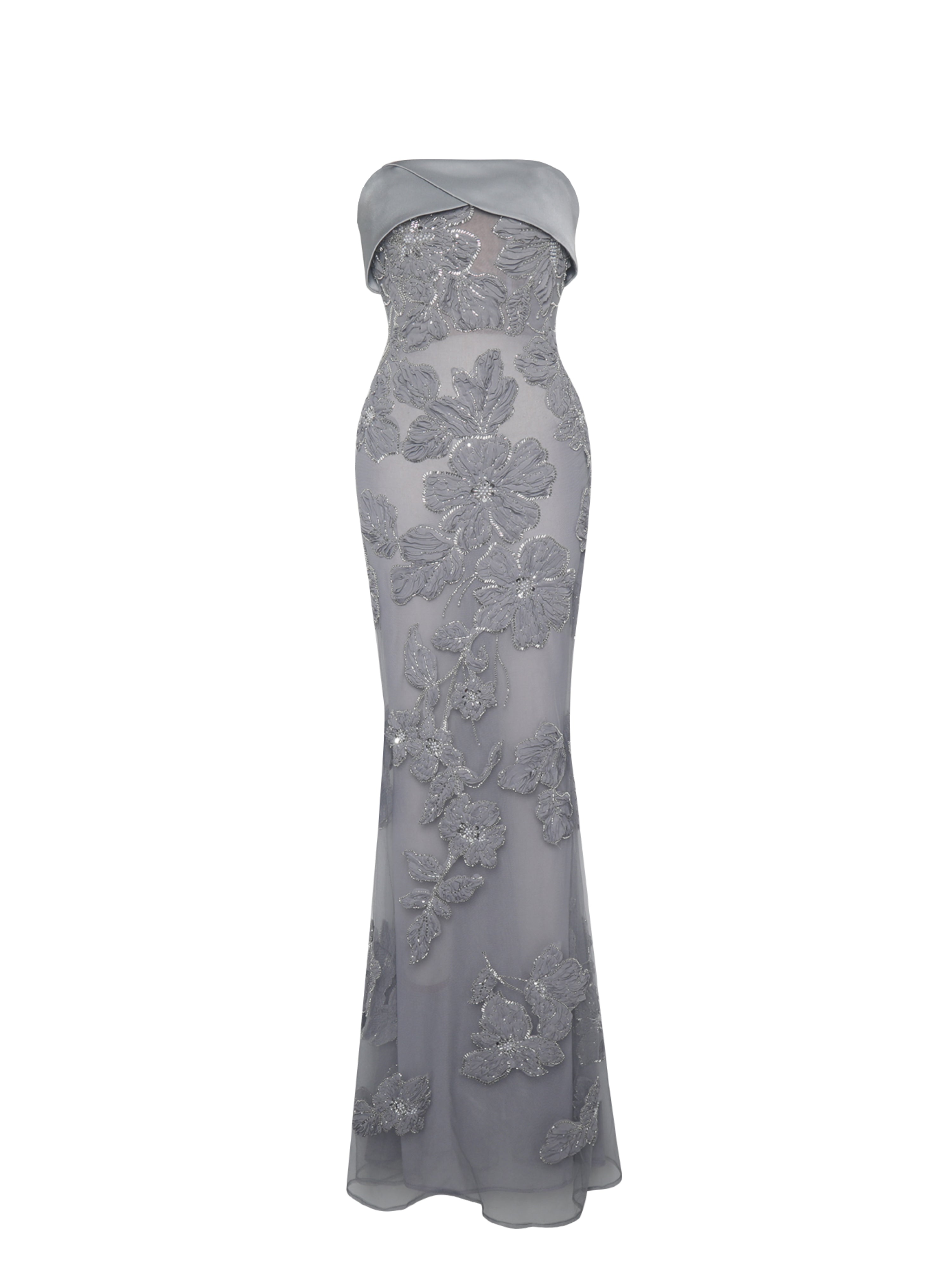 détail floral perlé