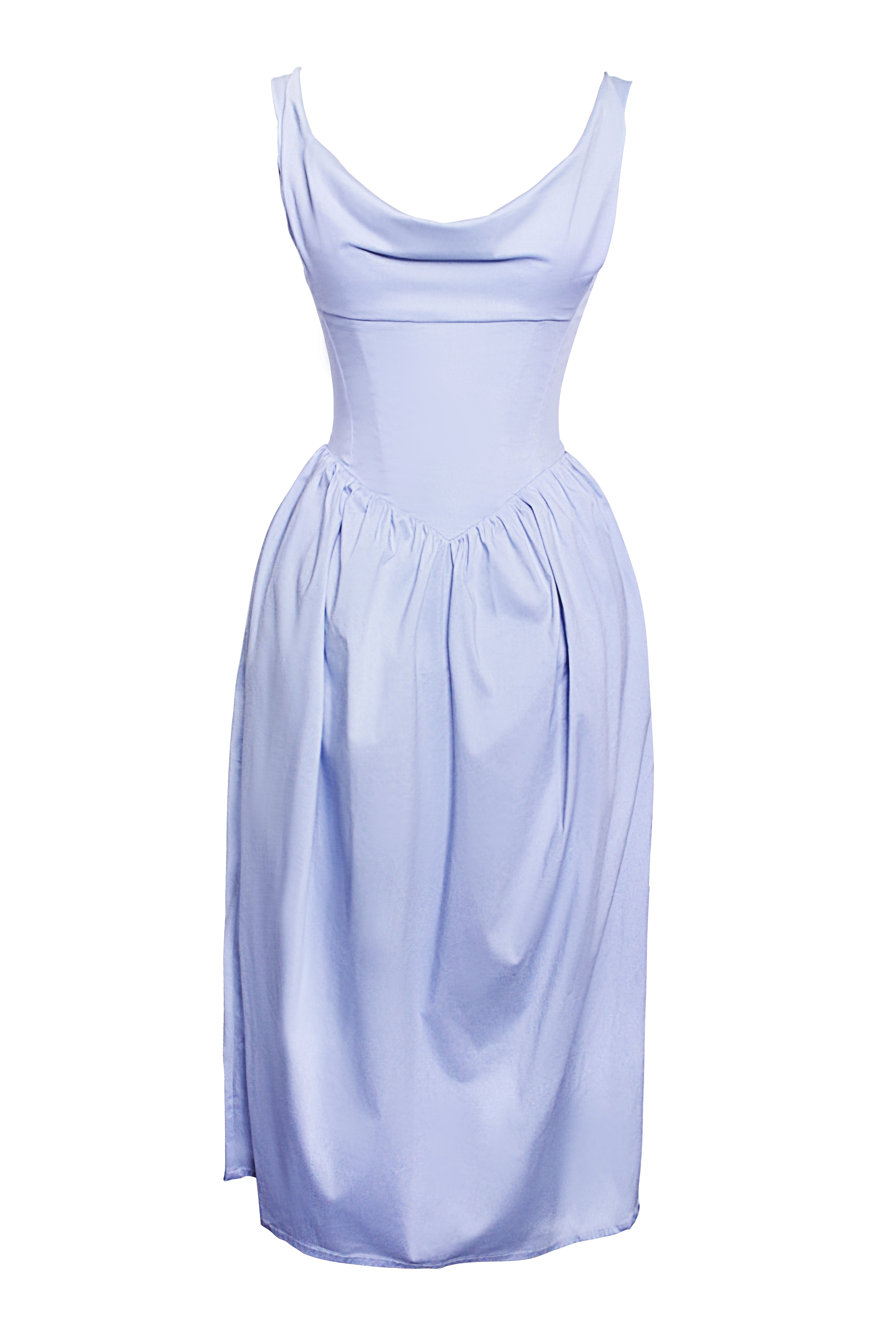 robe à encolure drapée