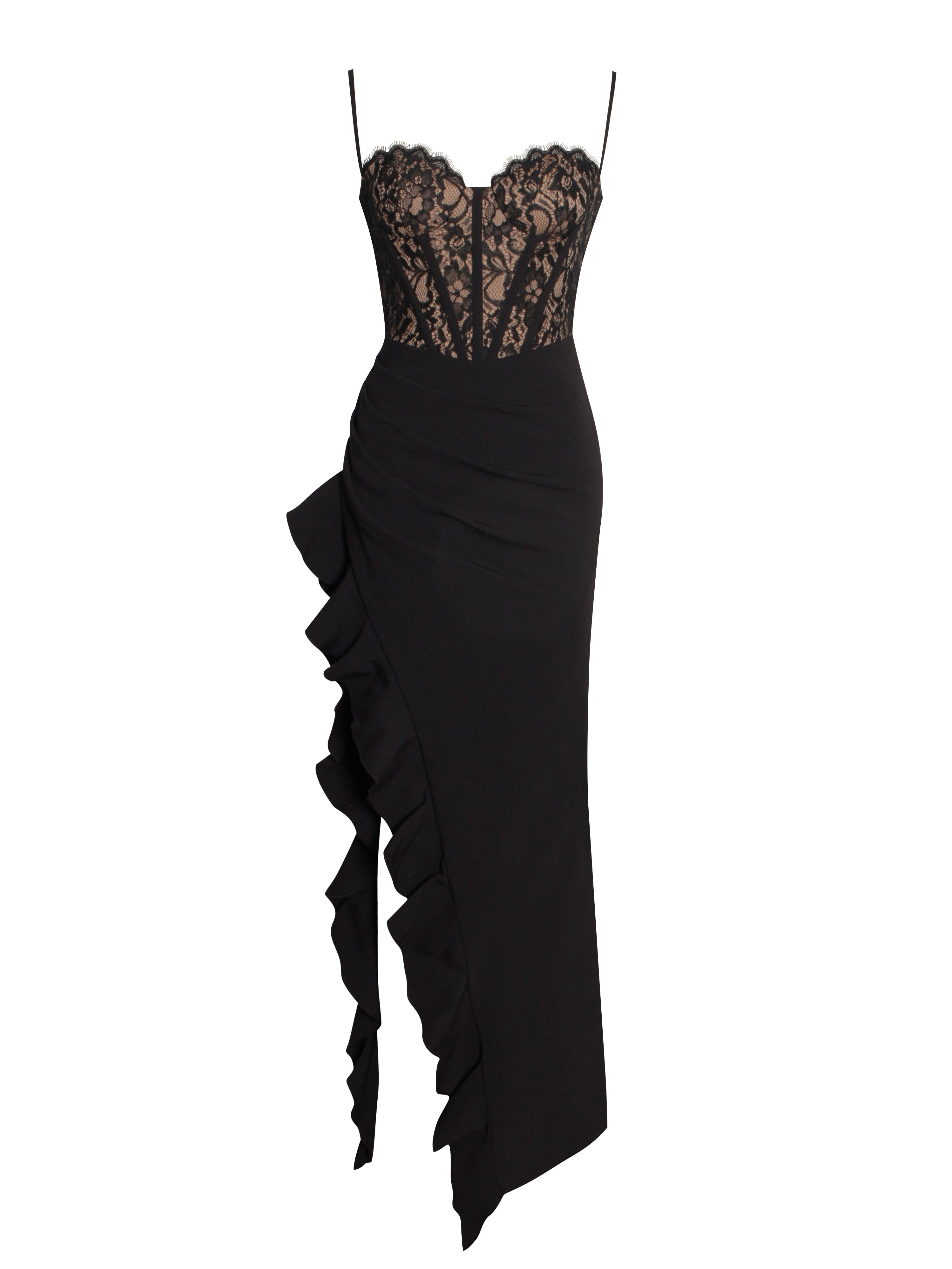 robe noire élégante