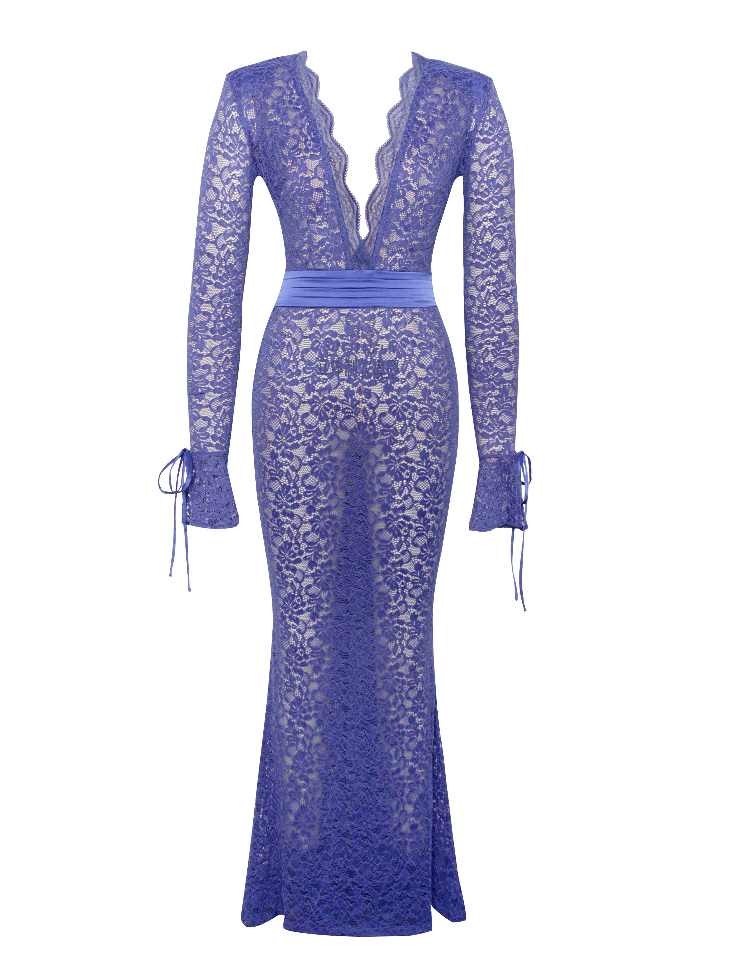 robe à décolleté en V somptueuse
