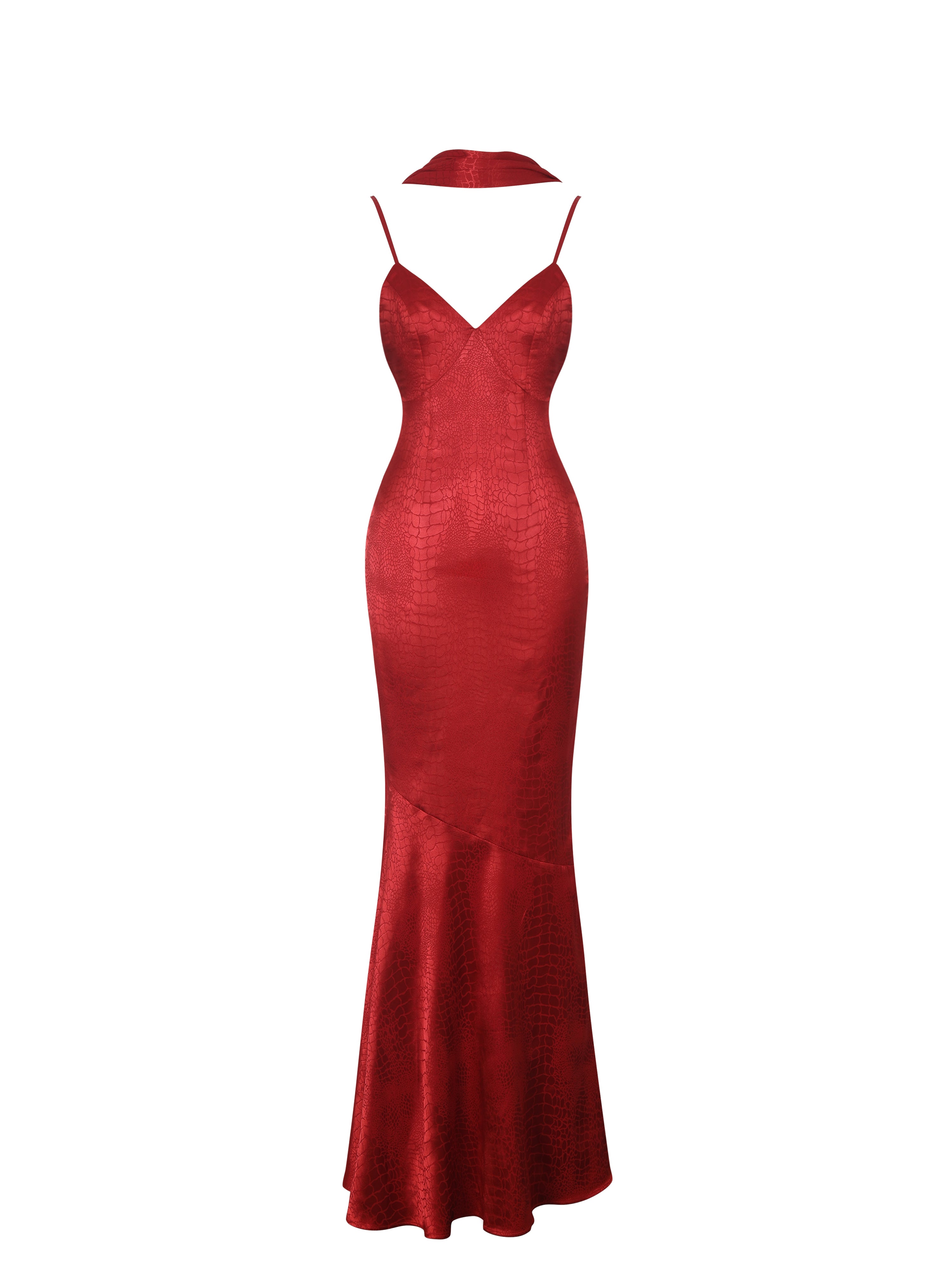 style scarlet croc-embossed