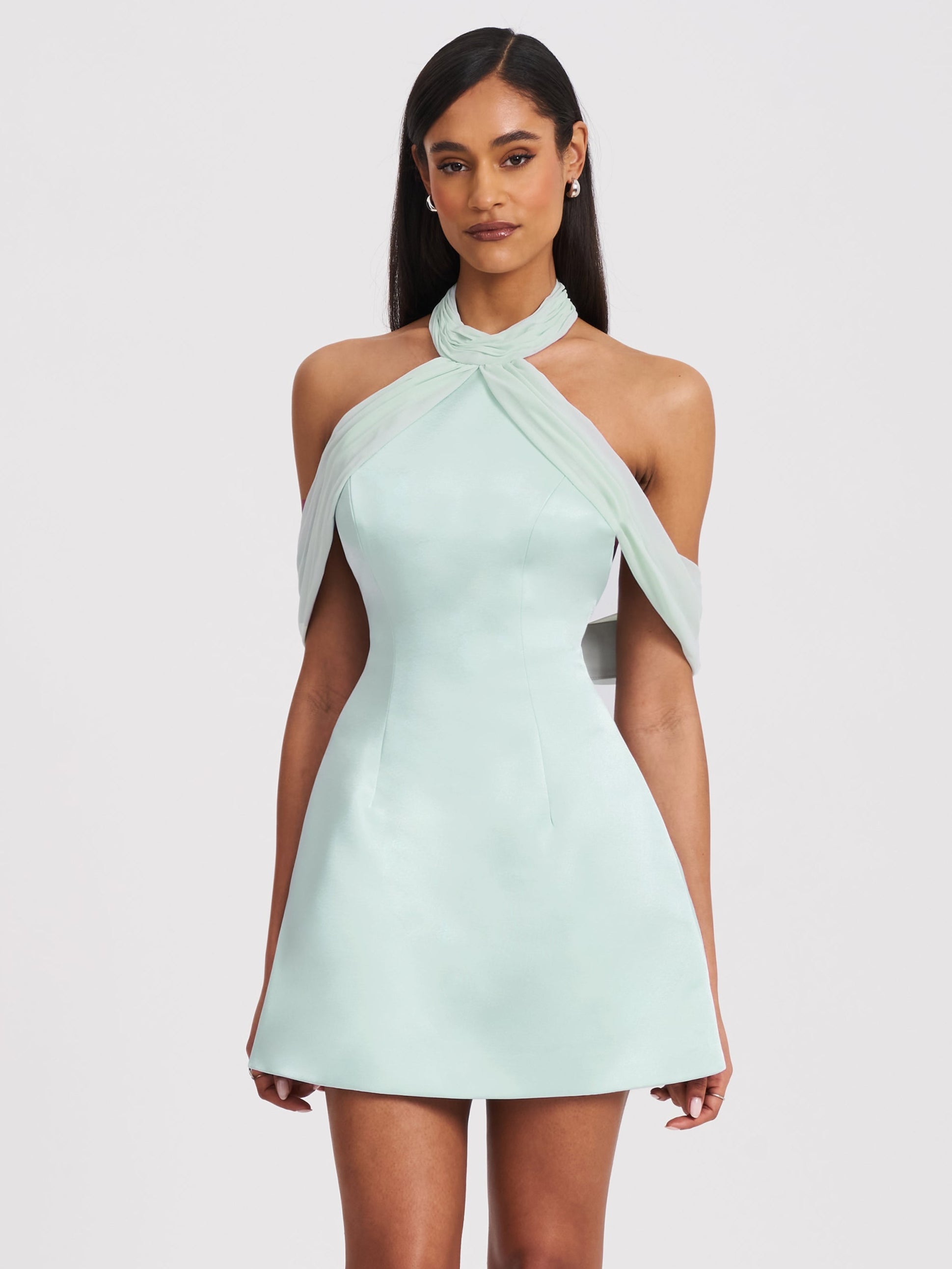robe mini cyan clair