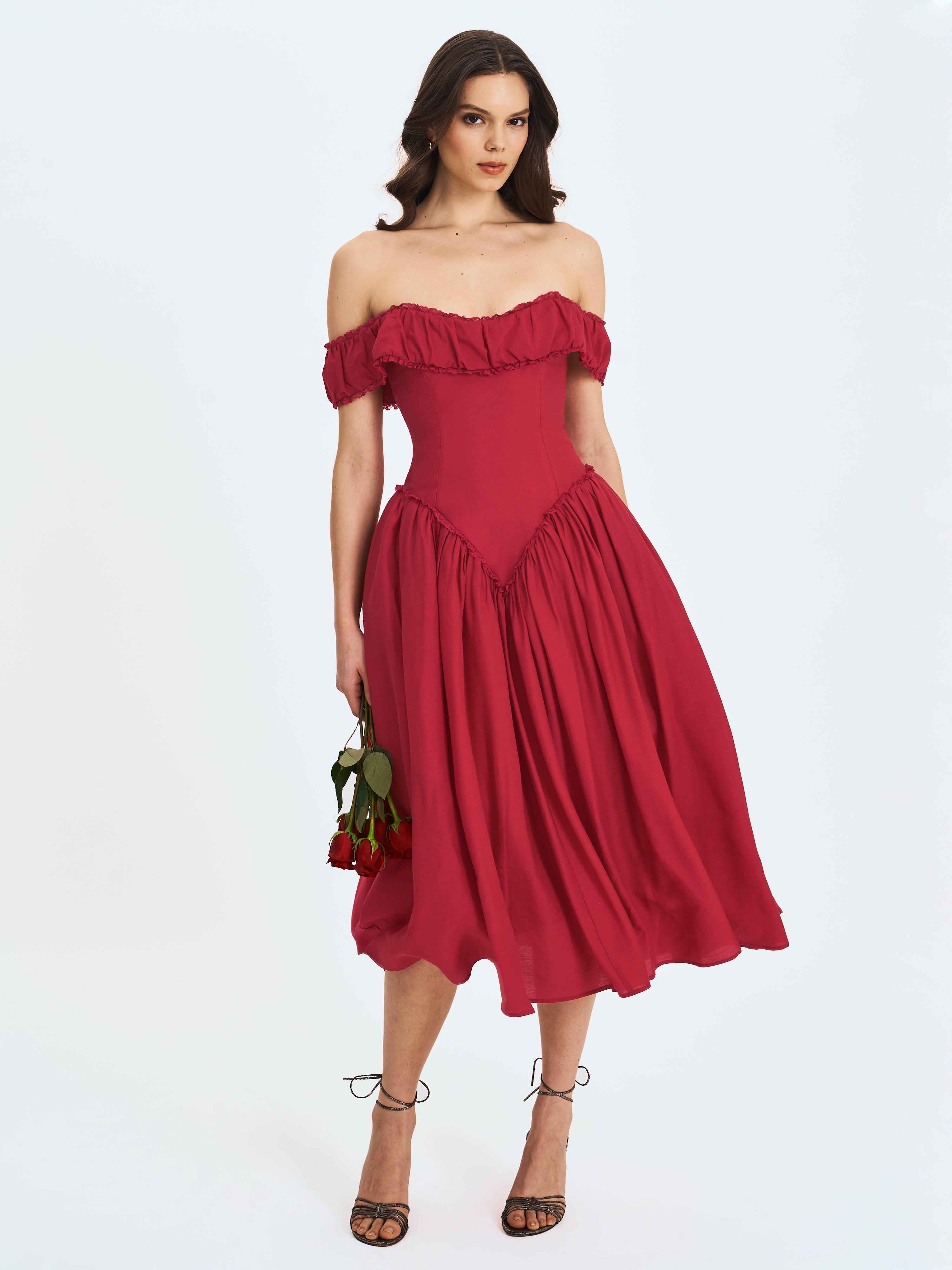 corset-dress rouge