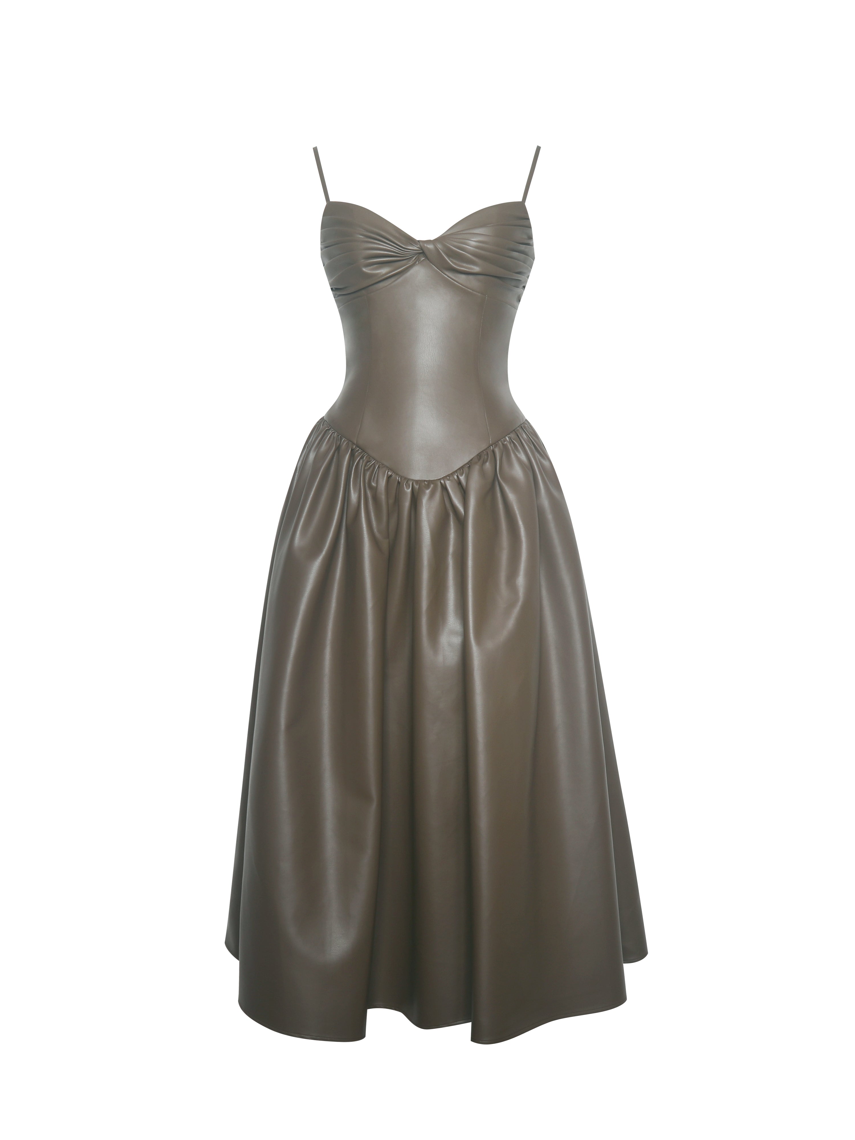 Robe éthique cuir vegan
