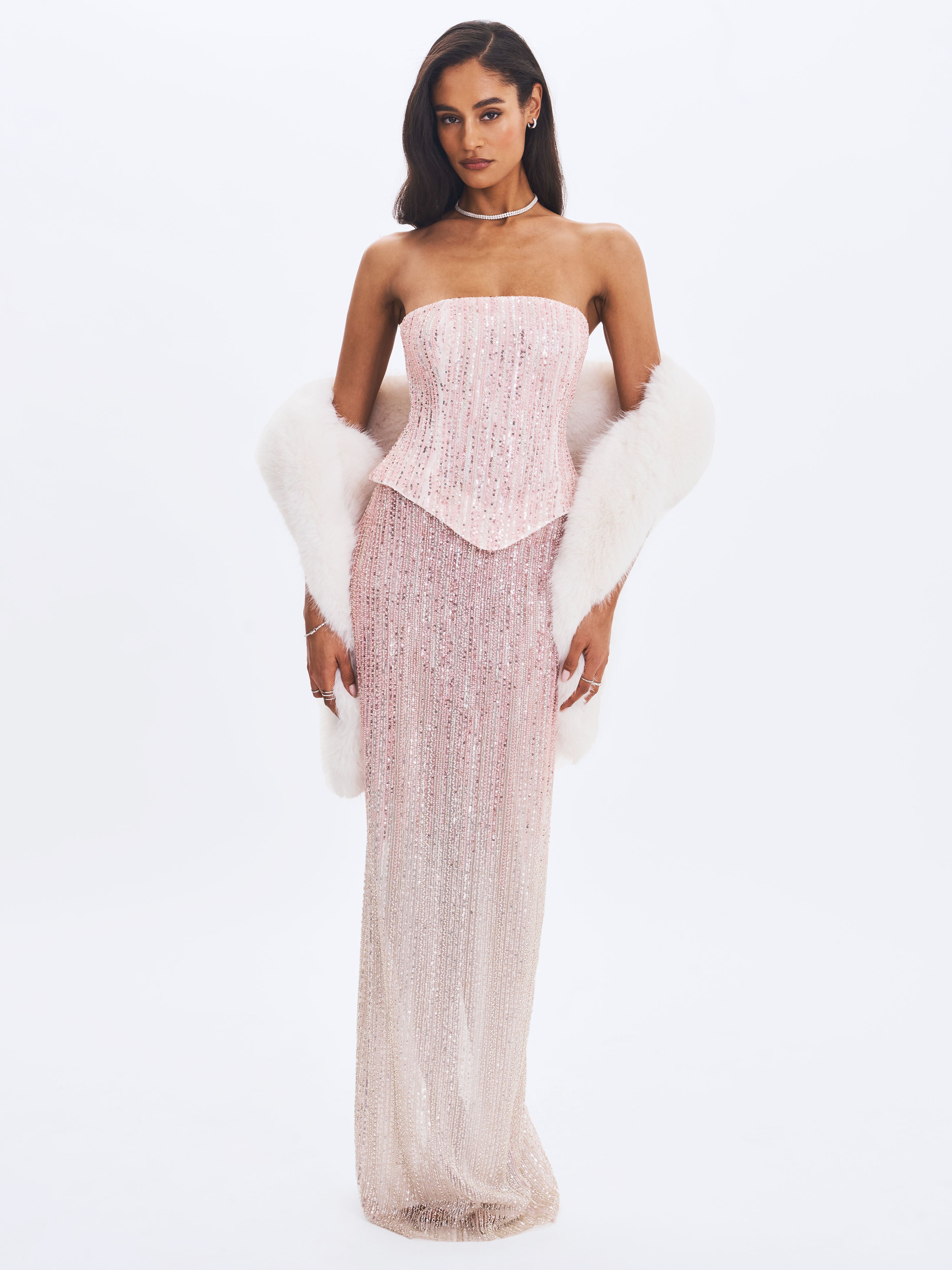 robe maxi fond dégradé