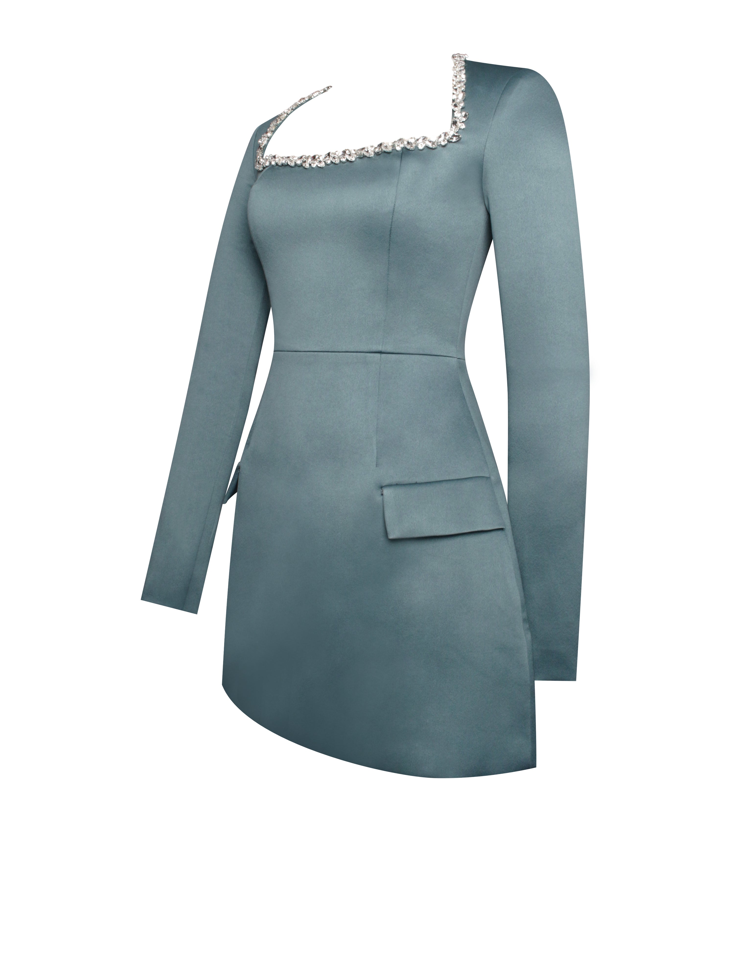 robe à col orné