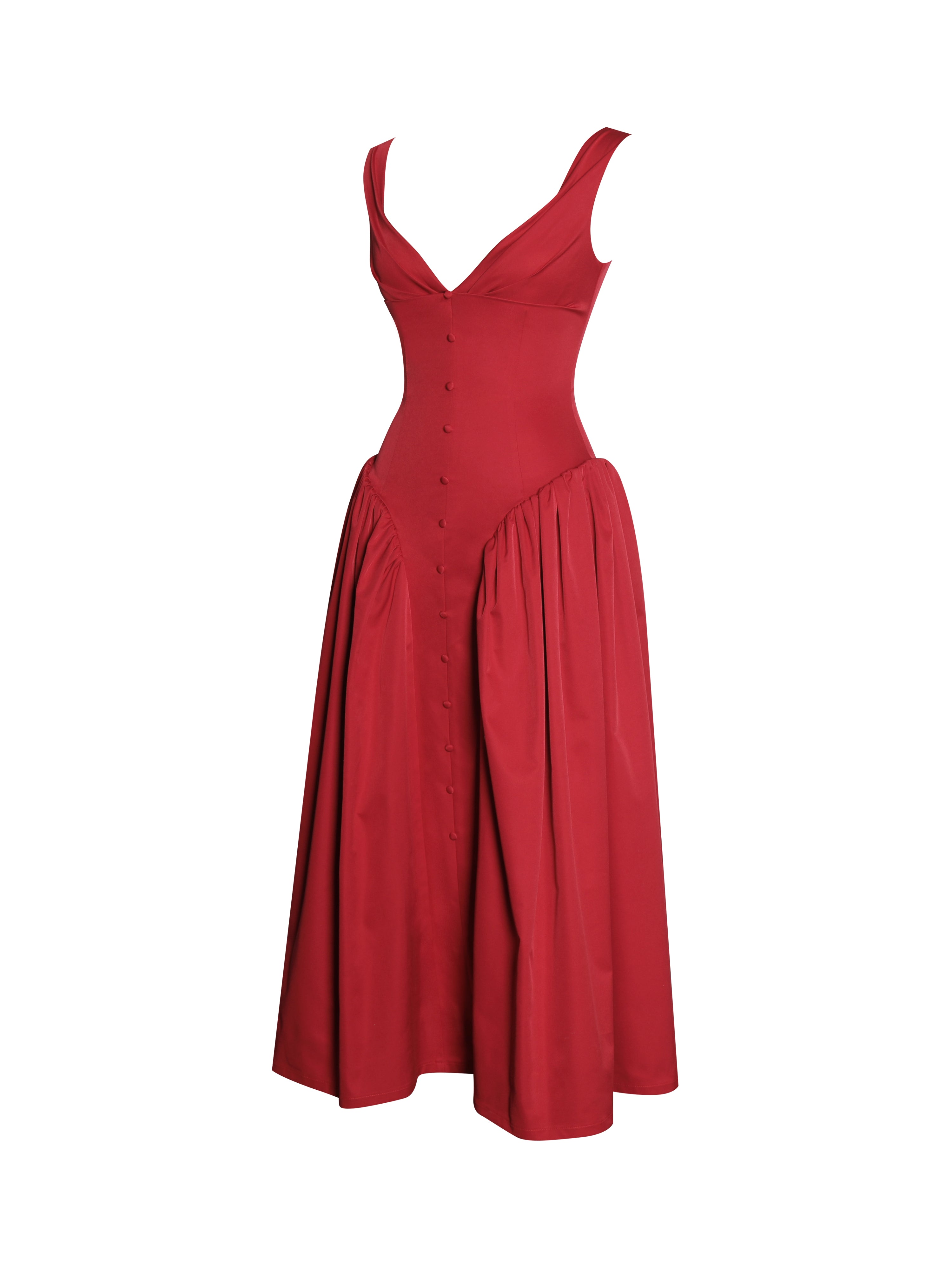 robe midi Nahla rouge