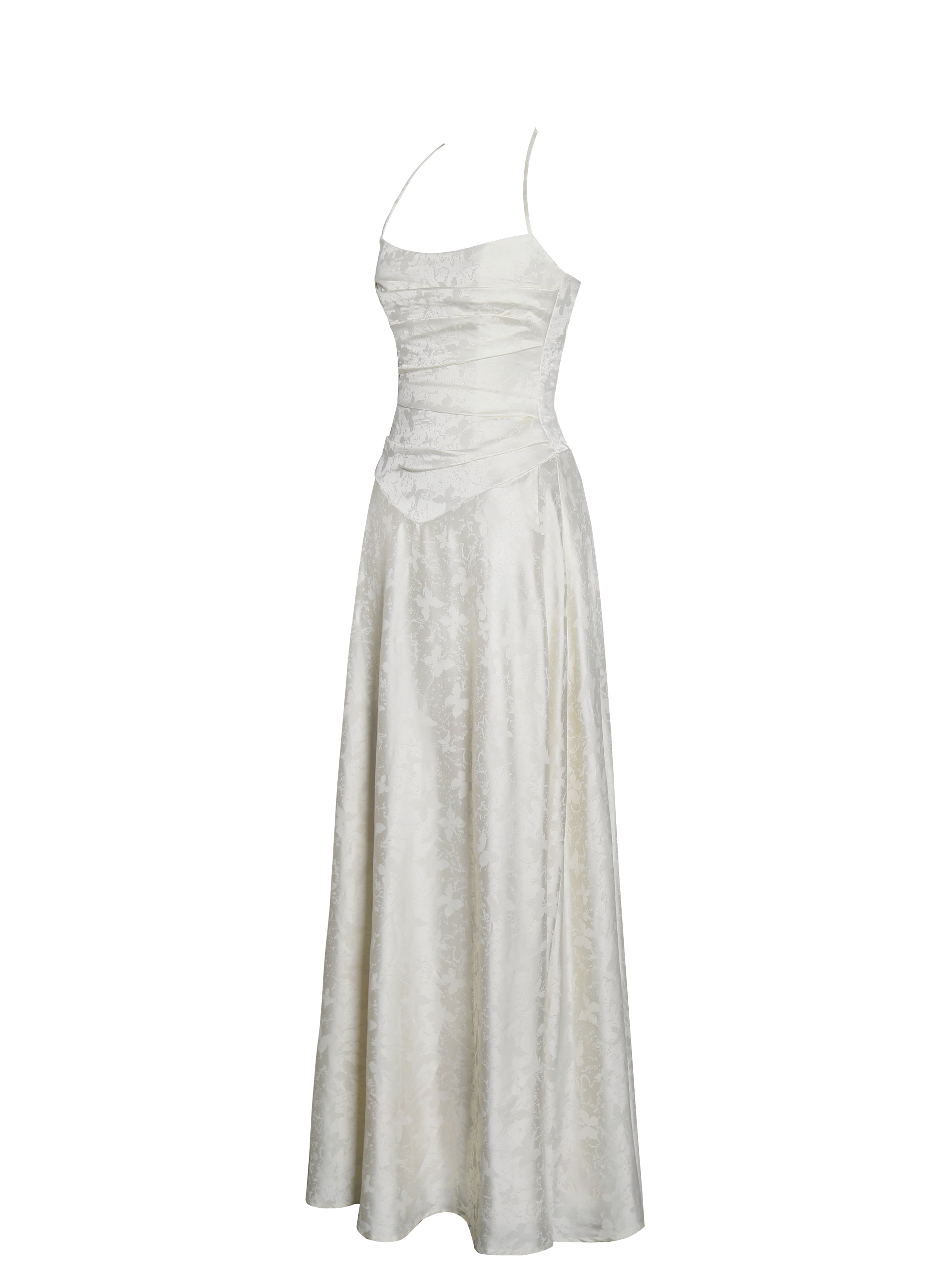 Robe avec lace-up et détails délicats