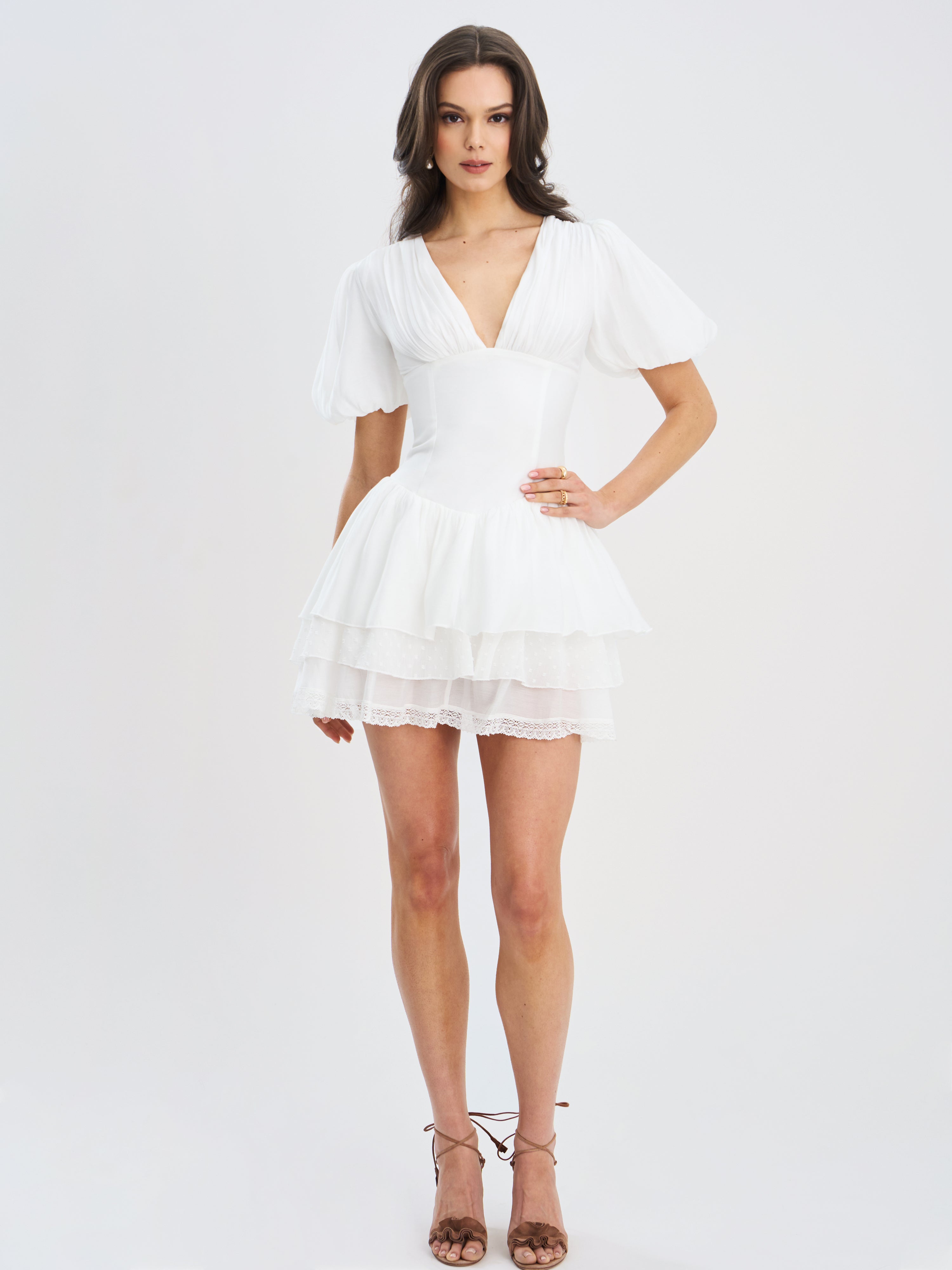robe Caitlyn bouffante blanche
